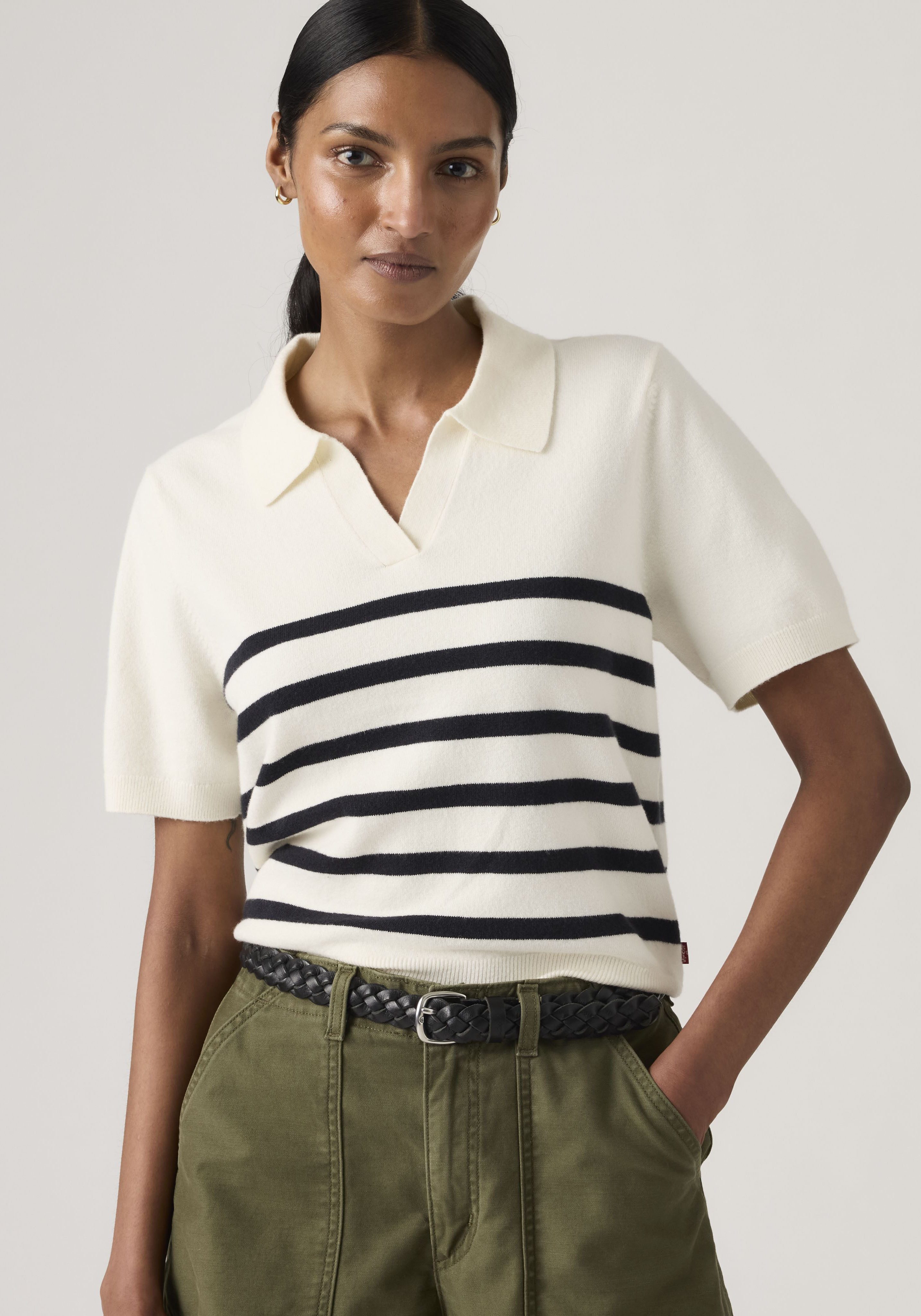 Levi's® Kurzarmpullover SUPER SOFT POLO SWEATER