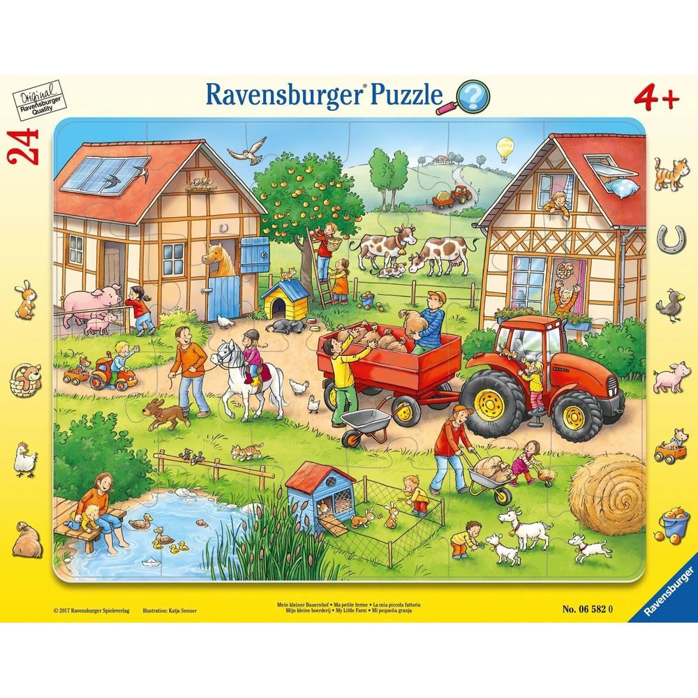 Ravensburger Puzzle Mein kleiner Bauernhof 24 Teile Rahmenpuzzle, 24 Puzzleteile