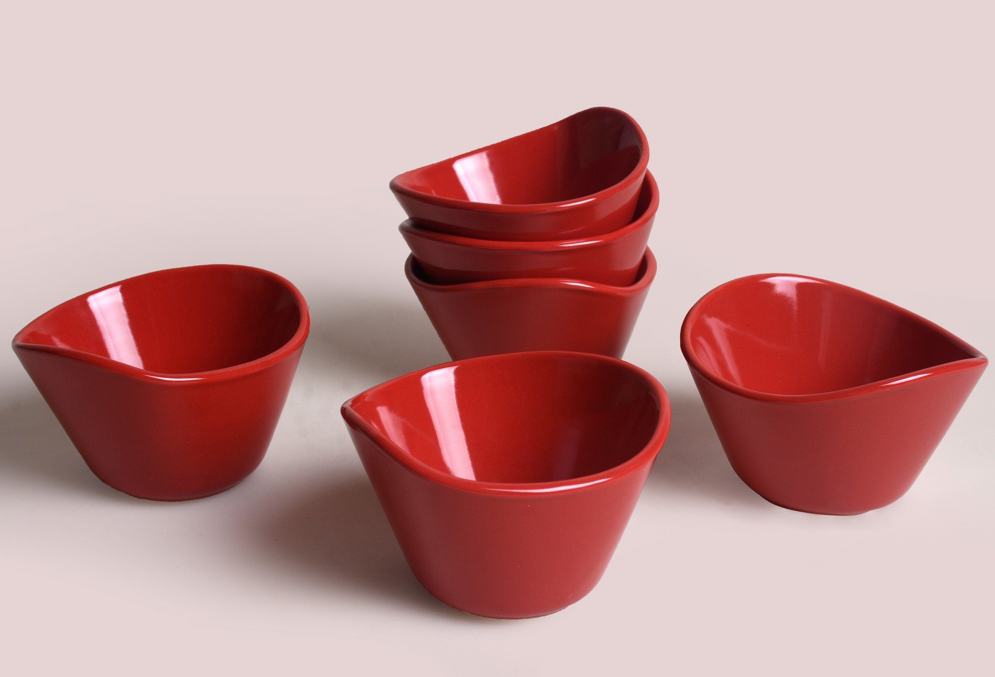 KRM1199, 100% Concept Keramik Schüsseln, rot, Hermia Schüssel