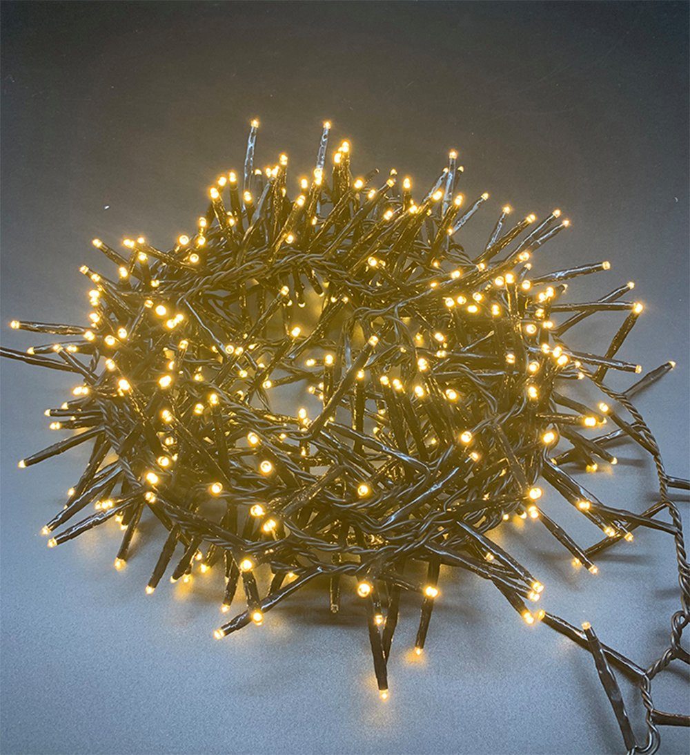 style home LED-Lichterkette, mit Stecker 400er LED, Innen und Außen  Lichtervorhang auf dunkelgrün Kabel, 6,7m Warmweiß 8 Modi,Timer Funktion,  für Weihnachten Party Festival online kaufen | OTTO
