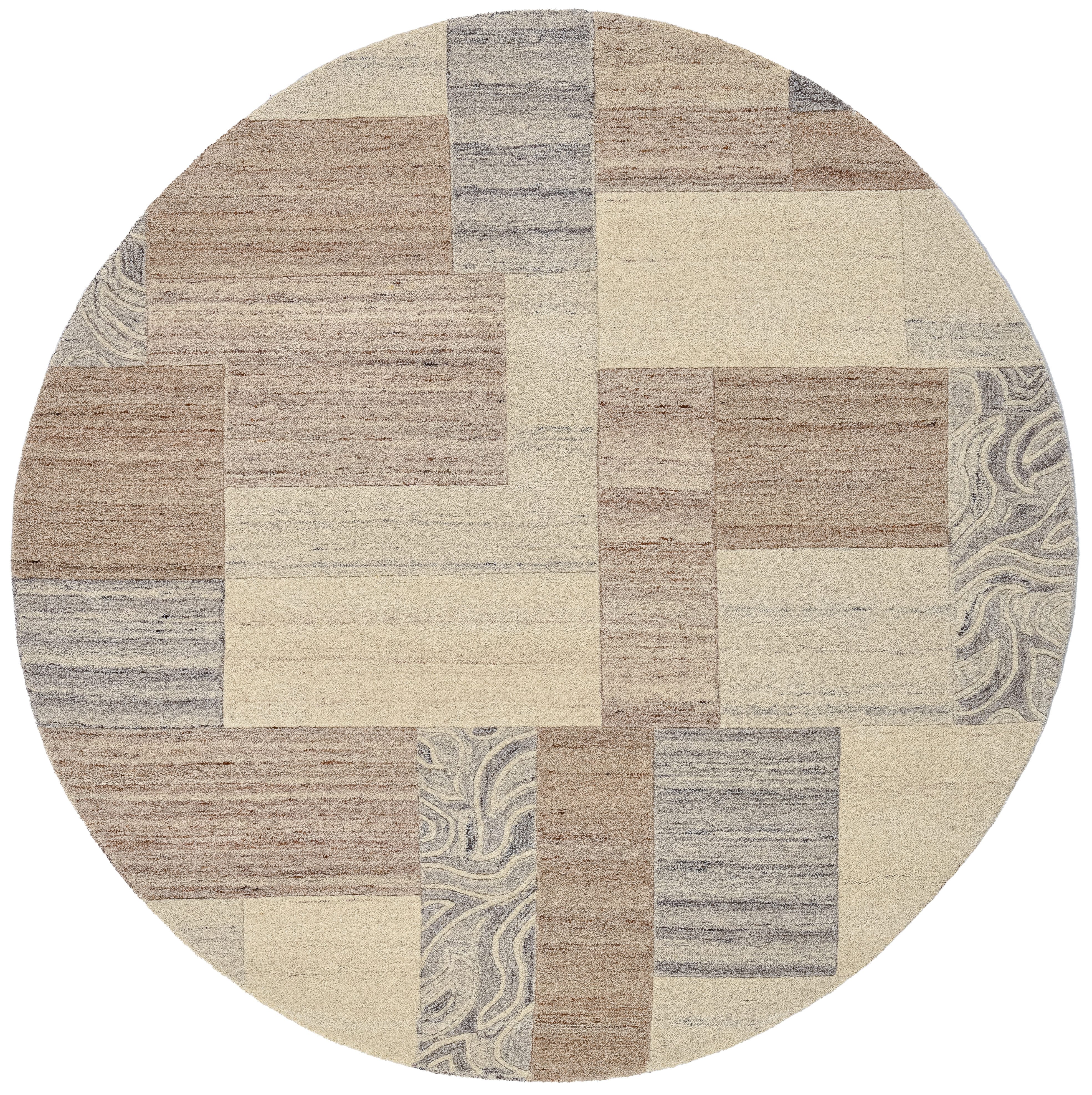 THEKO Wollteppich Lola, Wolle, handgearbeitet, Patchwork günstig online kaufen