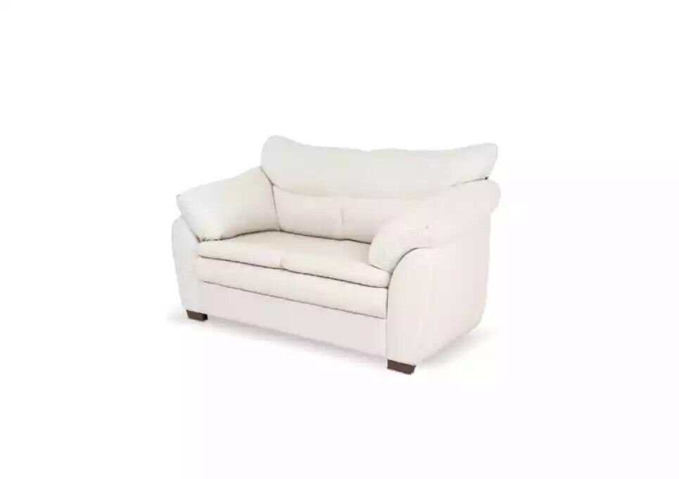 JVmoebel Sofa Weiße Designer Zweisitzer Couch Luxus Büromöbel Polstermöbel  Modern, 1 Teile, Made in Europa