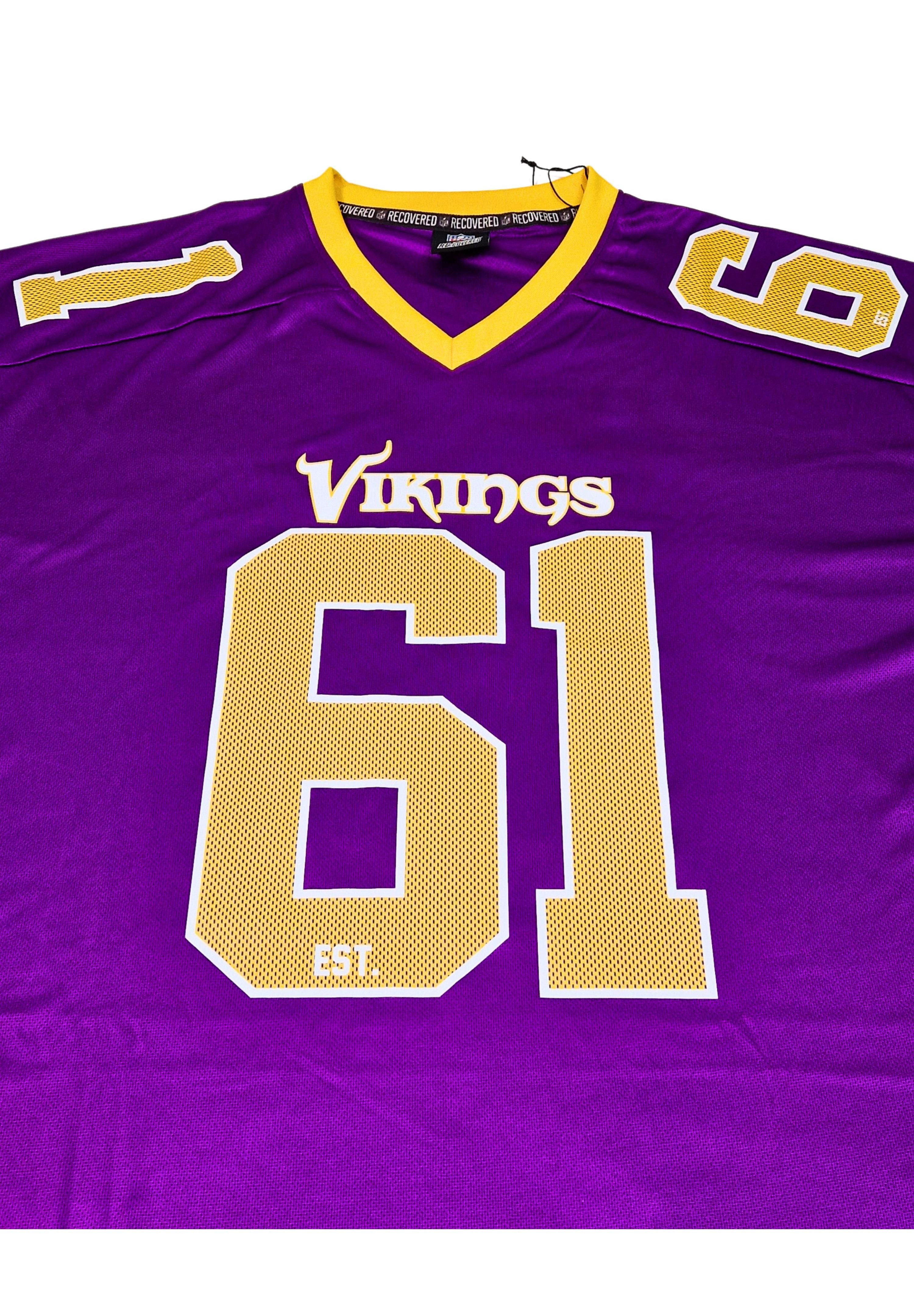 Recovered T-Shirt Minnesota Vikings NFL Mesh Oversized Top Jersey Trikot Violett Recover (1-tlg)