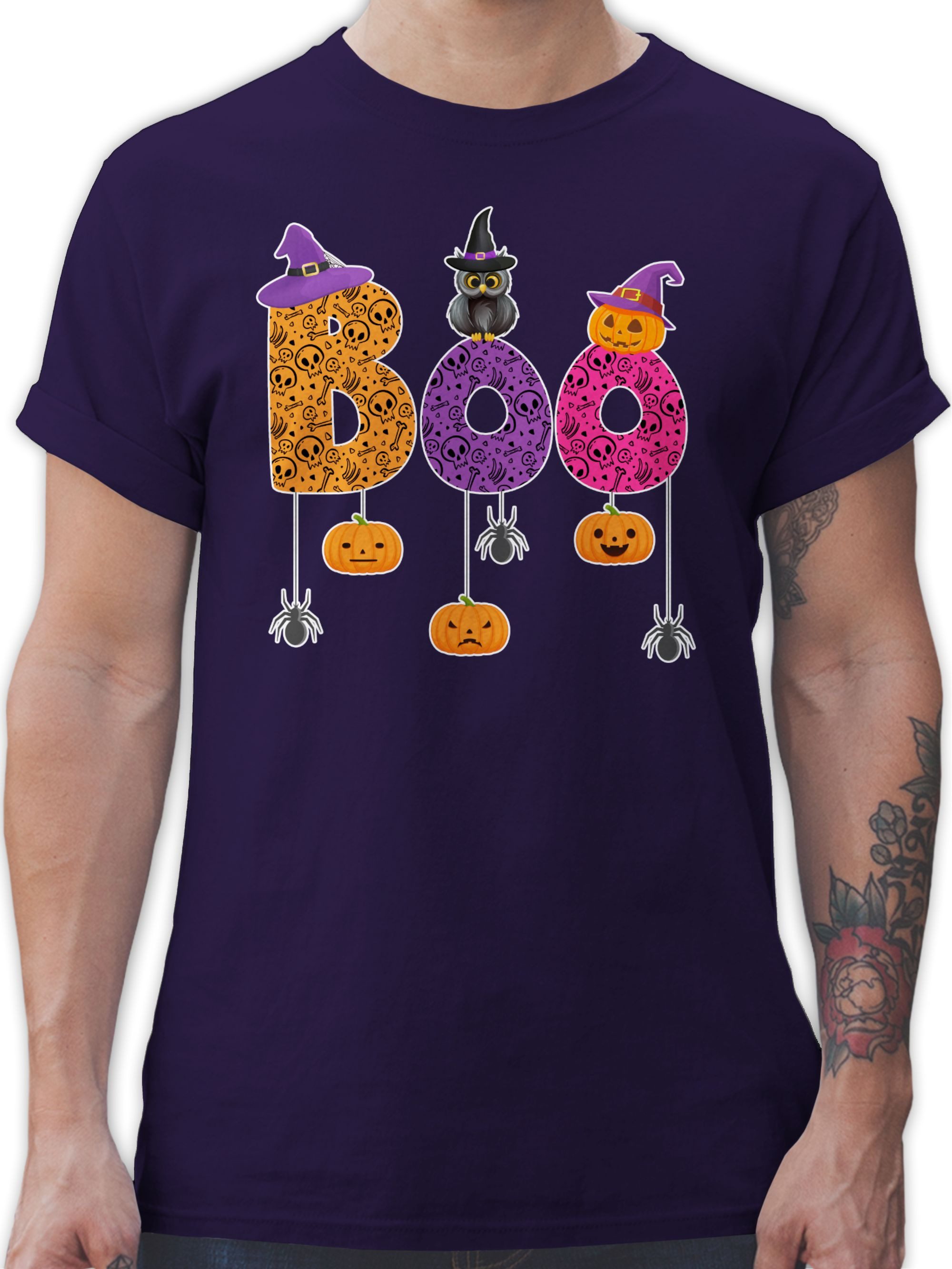 Shirtracer T-Shirt Boo Halloween I Spooky günstig online kaufen