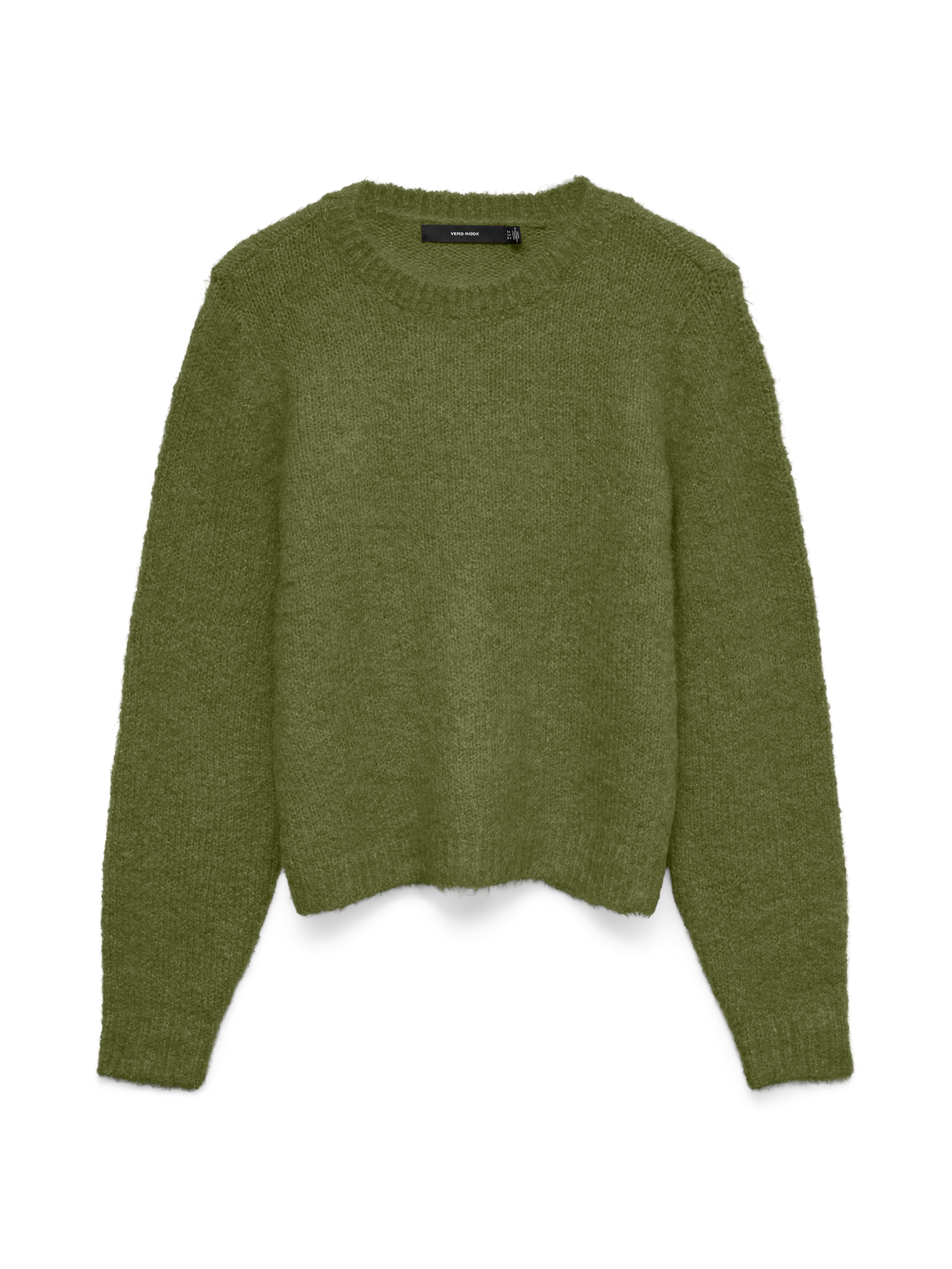 Vero Moda Strickpullover VMNOVAH LS O-NECK PULLOVER GA NOOS Materialmix, regular fit
