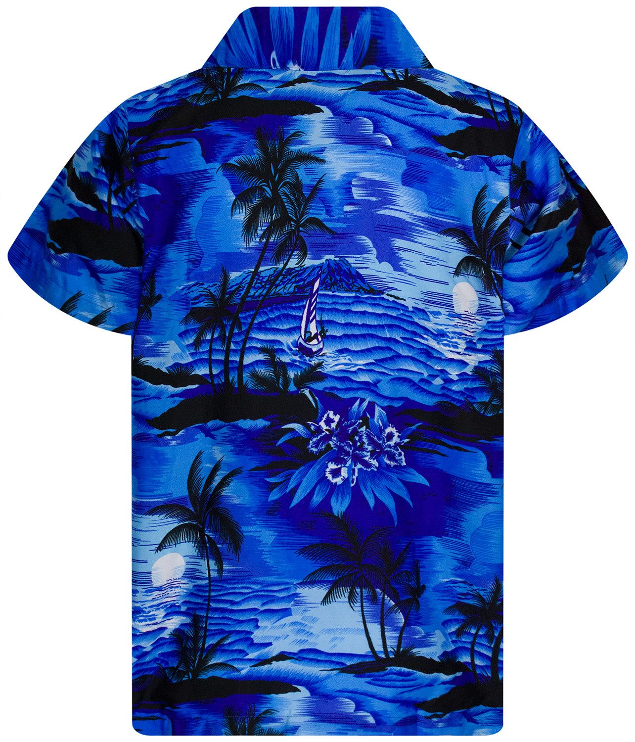 King Kameha Hawaiihemd Surf Funky Hawaii-Hemd Herren Kurzarm Front-Tasche S günstig online kaufen