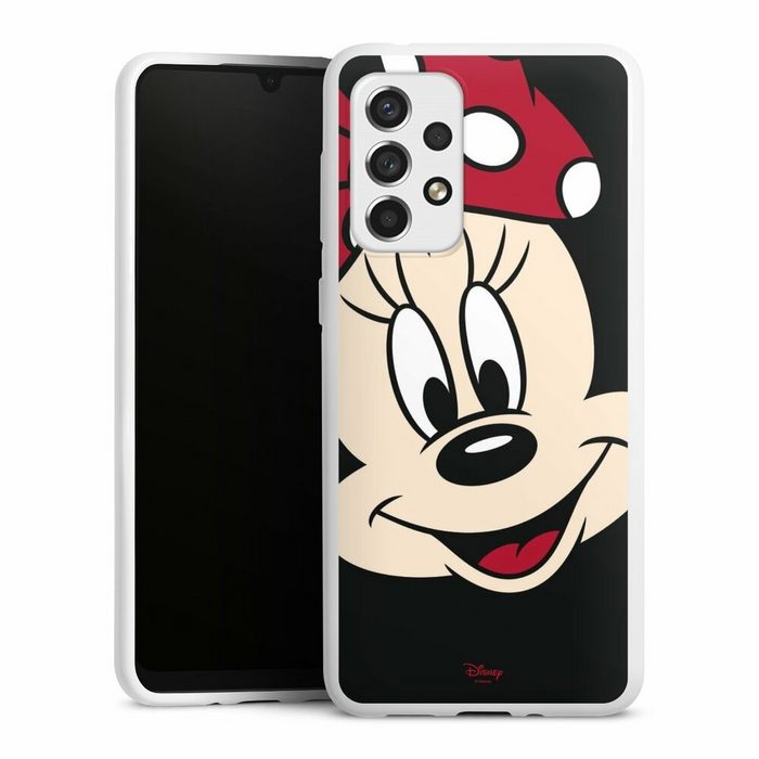 DeinDesign Handyhülle Minnie Mouse Disney Offizielles Lizenzprodukt Minnie All Over Samsung Galaxy A33 5G Silikon Hülle Bumper Case Handy Schutzhülle