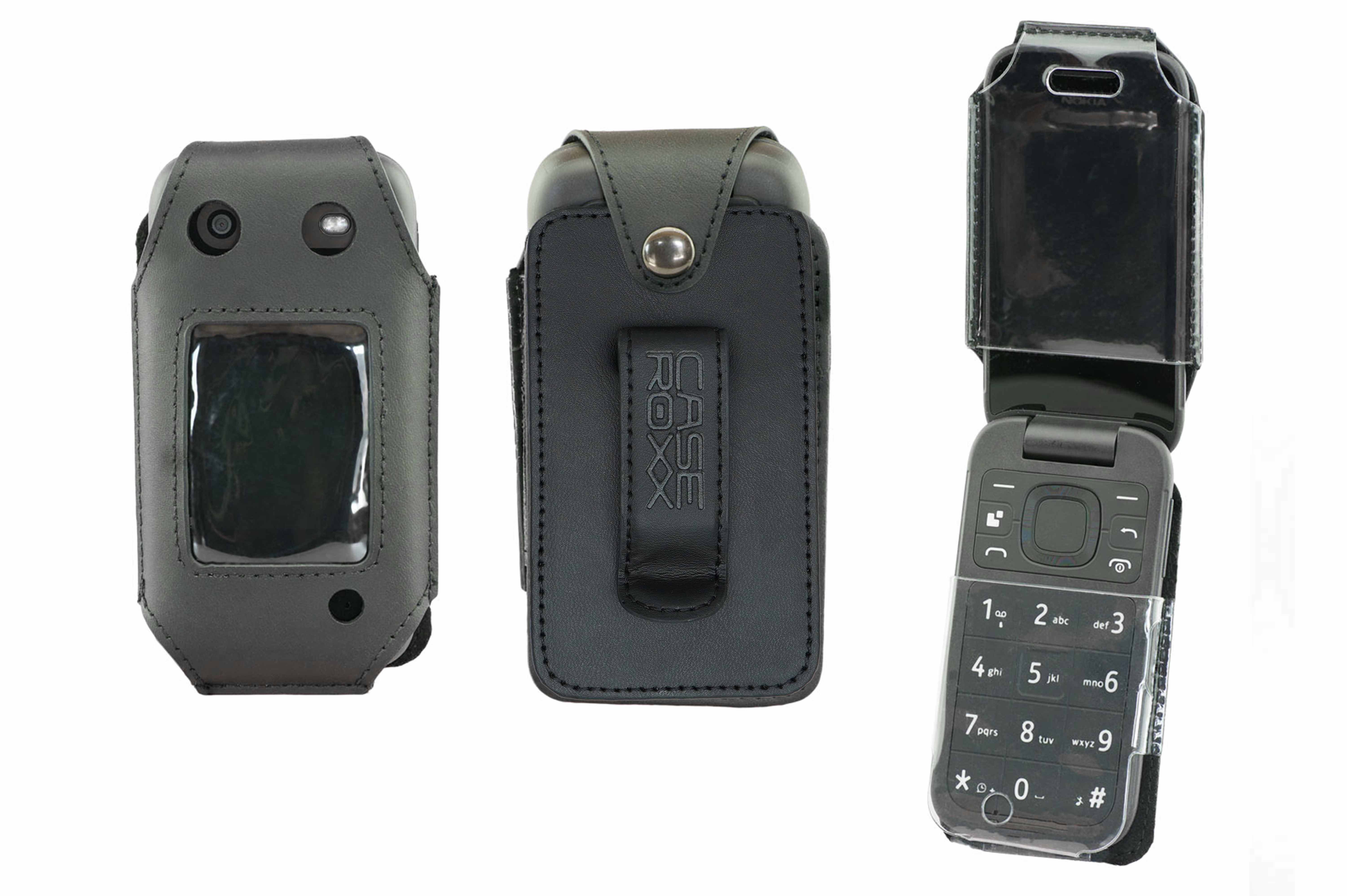 Handytasche caseroxx Handytasche mit Gürtelclip für Nokia 2660 Flip, schwarz