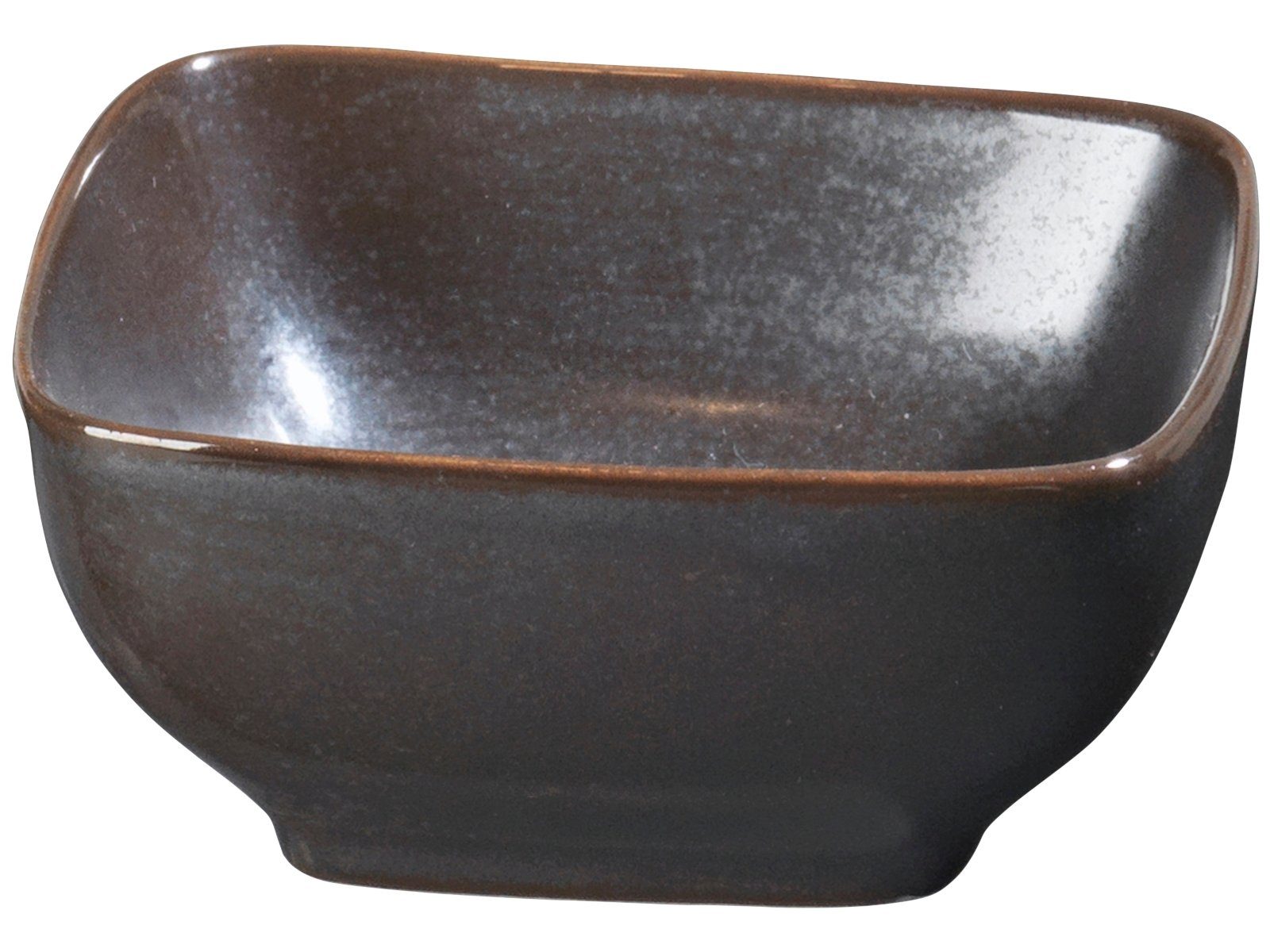 Broste Copenhagen Schale ESRUM NIGHT Schale eckig 8 x 7,5 cm, Steinzeug, (Schüsseln & Schalen)