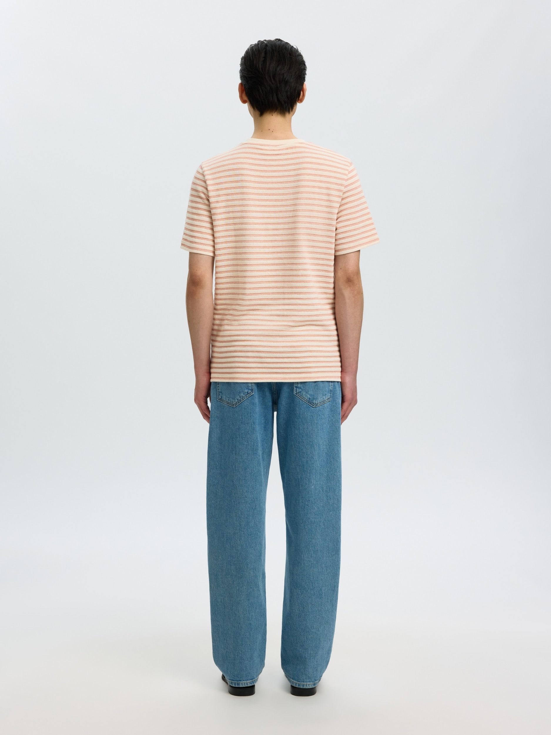 SELECTED HOMME T-Shirt SLHKEVIN STRIPE SS O-NECK TEE
