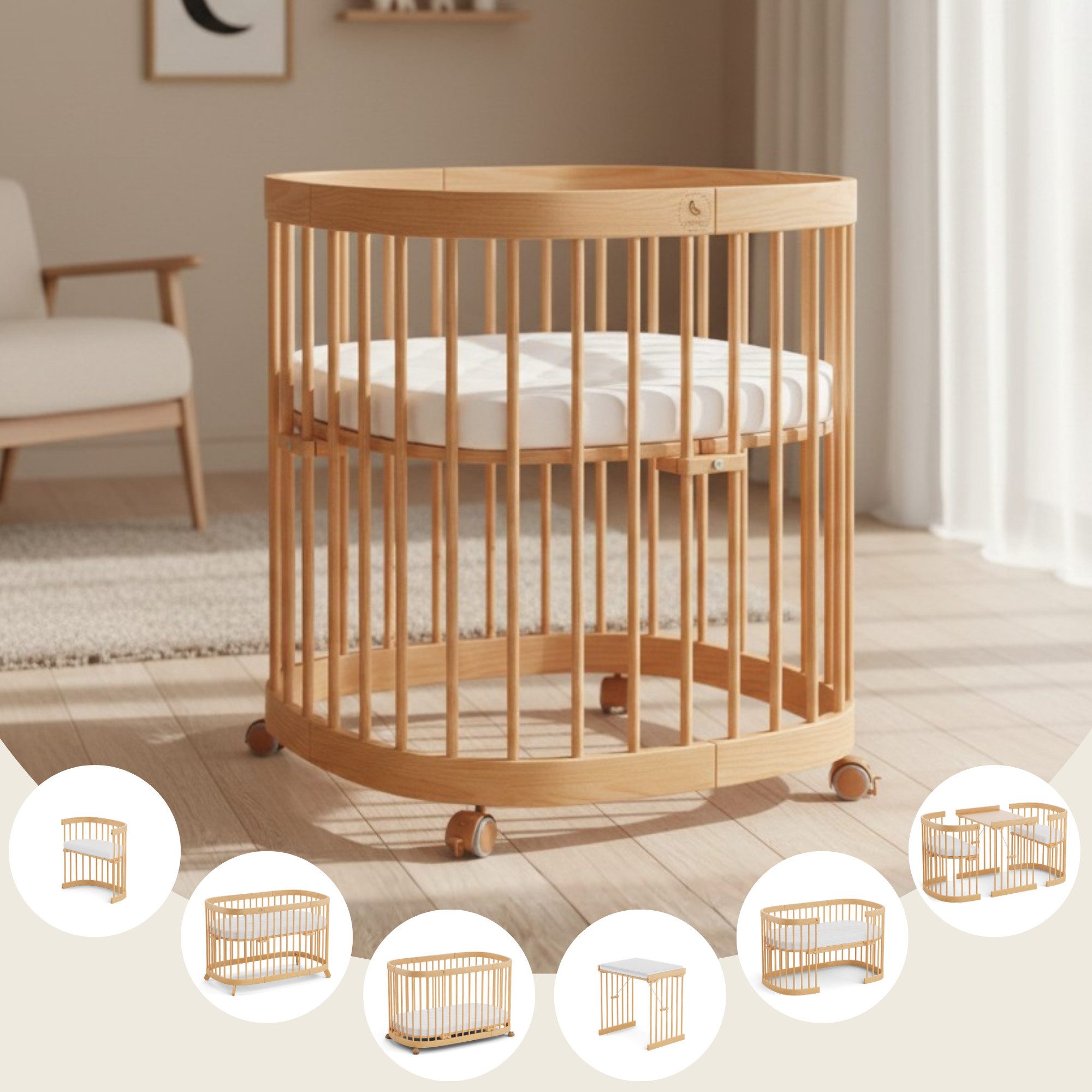 tweeto Kinderbett tweeto Babybett 7in1