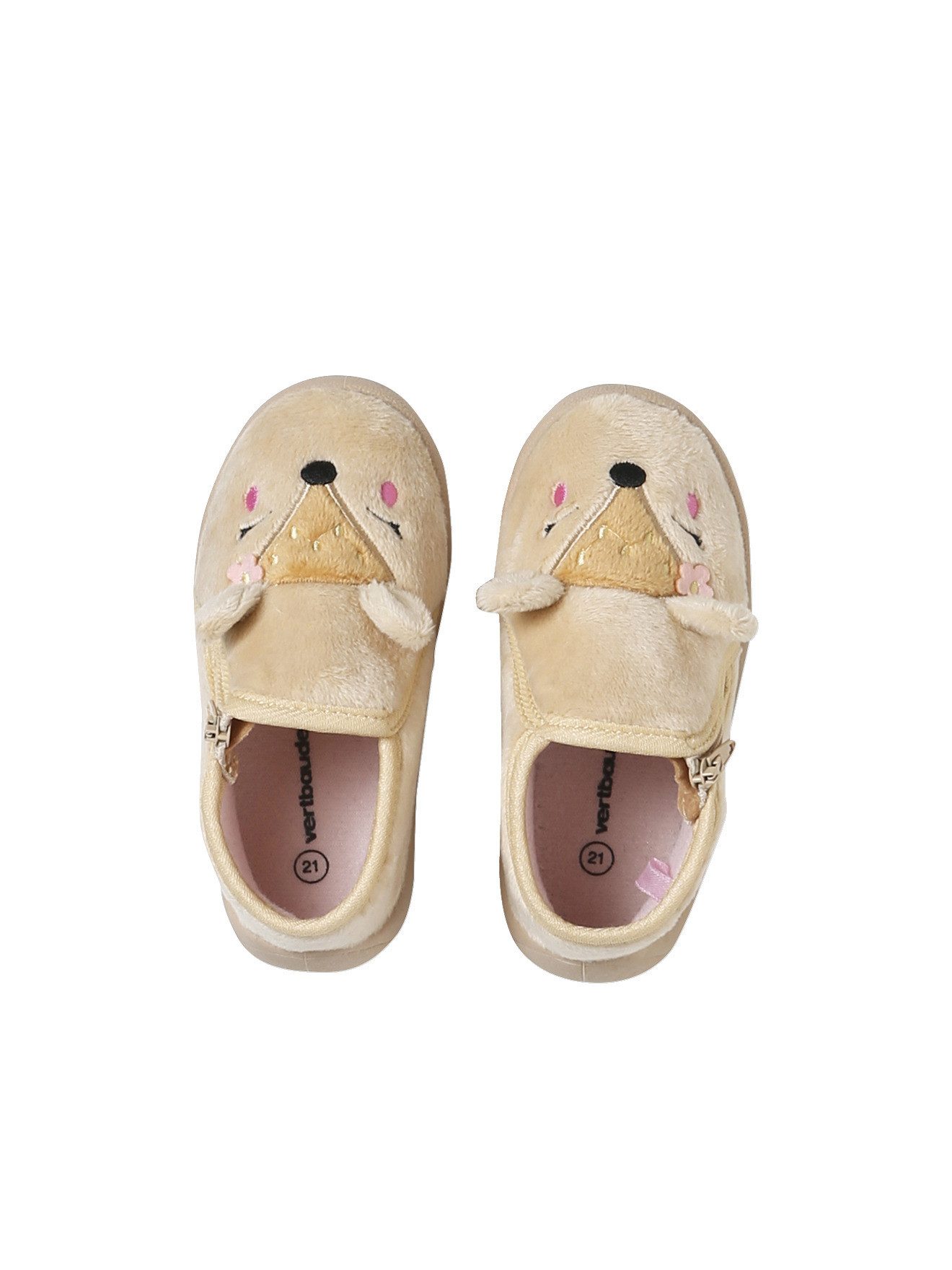 vertbaudet Baby Stoff-Hausschuhe Hausschuh Cord-Optik