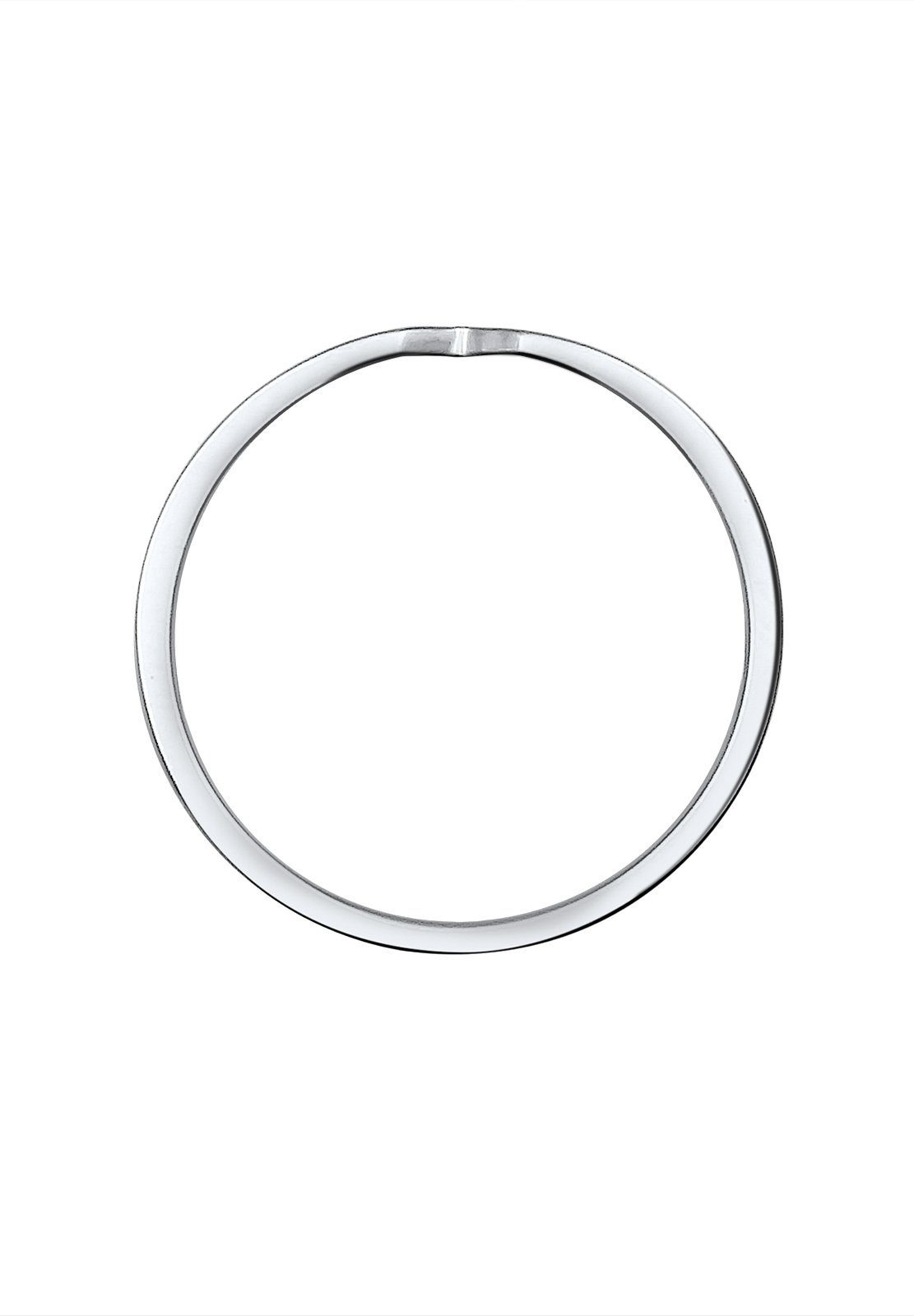 Elli Fingerring Bandring Geo Cut-Out Basic Silber 925 Figa Trend