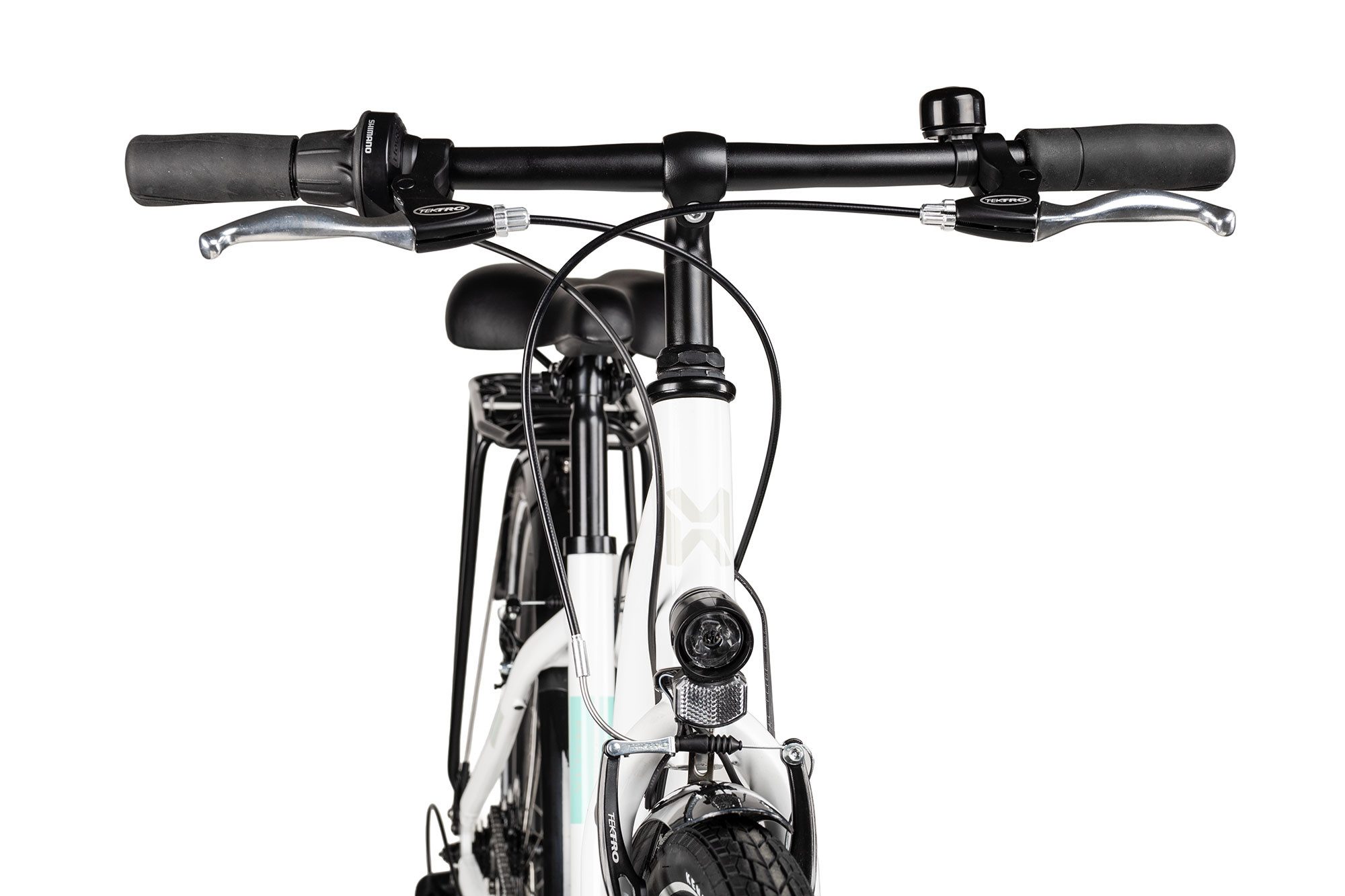 Maxim Kinderfahrrad Maxim Malia 26 8 Wave, 8 Gang Shimano Tourney RD-TX800 Schaltwerk, Kettenschaltung, Straßenaussattung weiß
