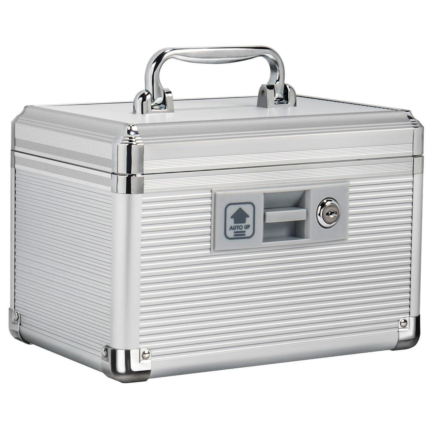 LuxusKollektion Erste-Hilfe-Set Medikamentenbox Aluminium Silber Klein