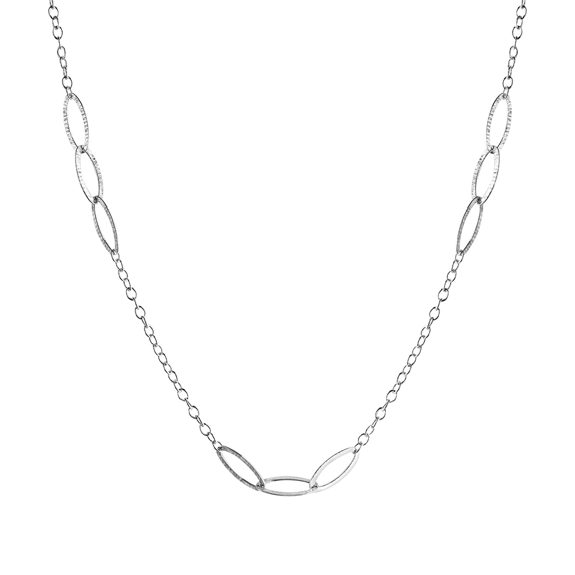 CELESTA Collierkettchen 925 Silber strukturiert
