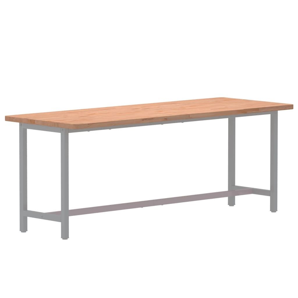 vidaXL Tischplatte Schreibtischplatte 150x55x2,5 cm Massivholz Buche (1 St)