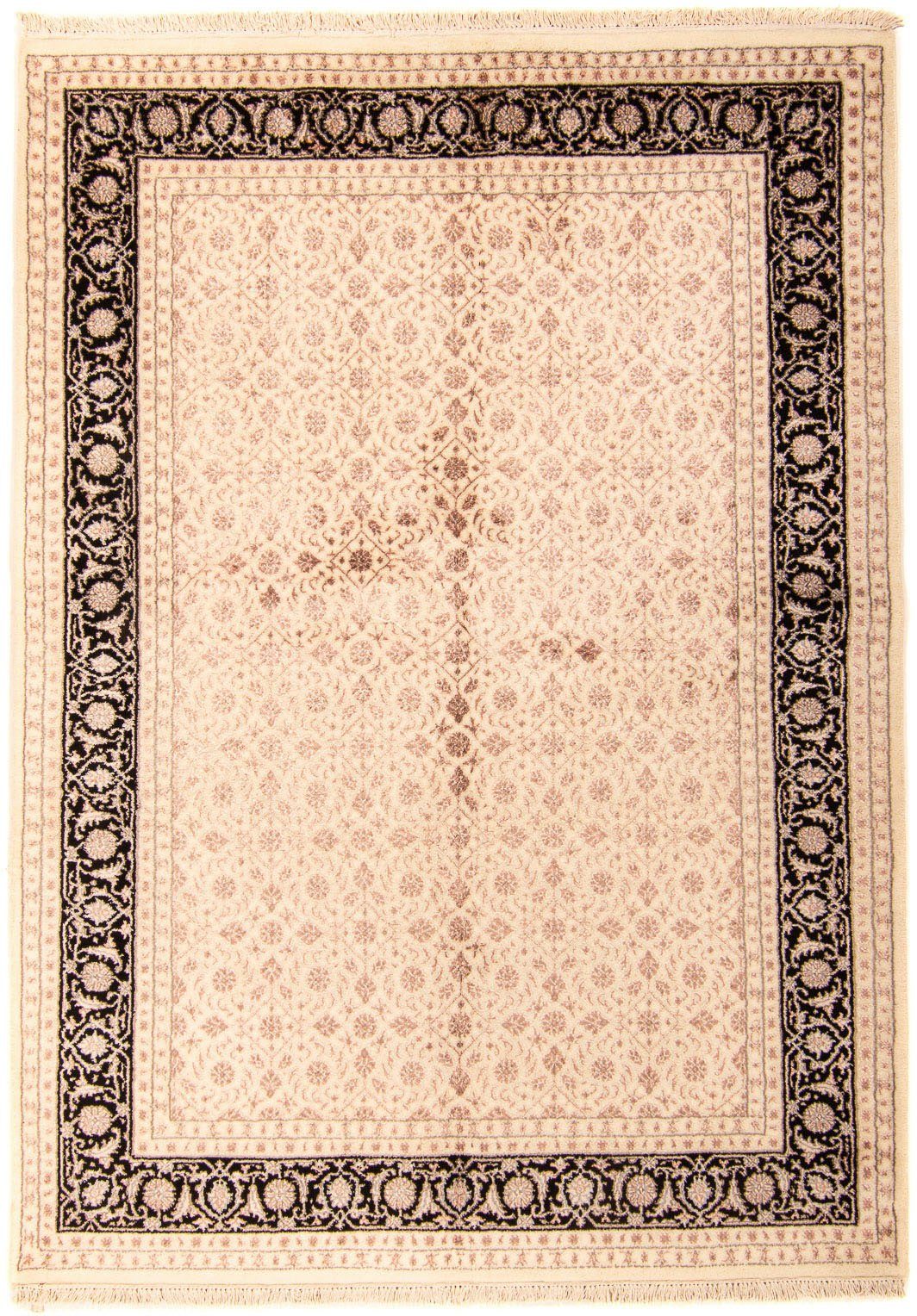 Orientteppich Perser - 145 15 x Bidjar - Wohnzimmer, Zertifikat Einzelstück Handgeknüpft, 205 Höhe: mit - cm beige, rechteckig, mm, morgenland