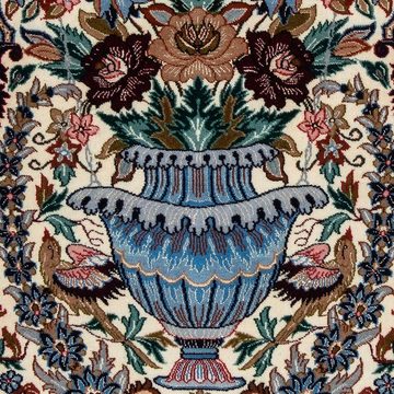 Orientteppich Perser - Isfahan - Premium - 108 x 69 cm - mehrfarbig, morgenland, rechteckig, Höhe: 6 mm, Wohnzimmer, Handgeknüpft, Einzelstück mit Zertifikat