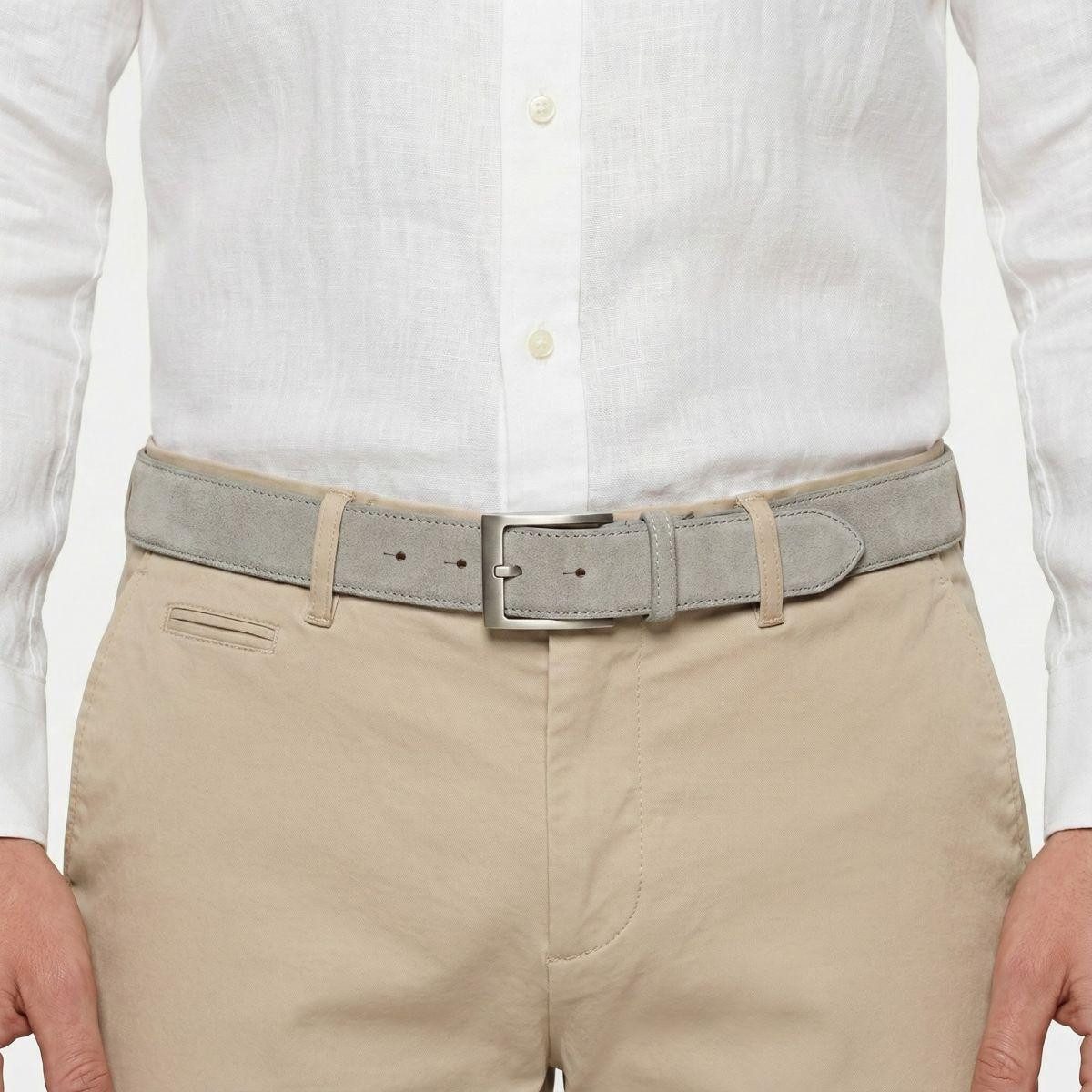 BELTINGER Ledergürtel Gürtel aus Veloursleder 3,0 cm - Weicher Velour-Ledergürtel für Herren (1-St) – Bild 2 von 4