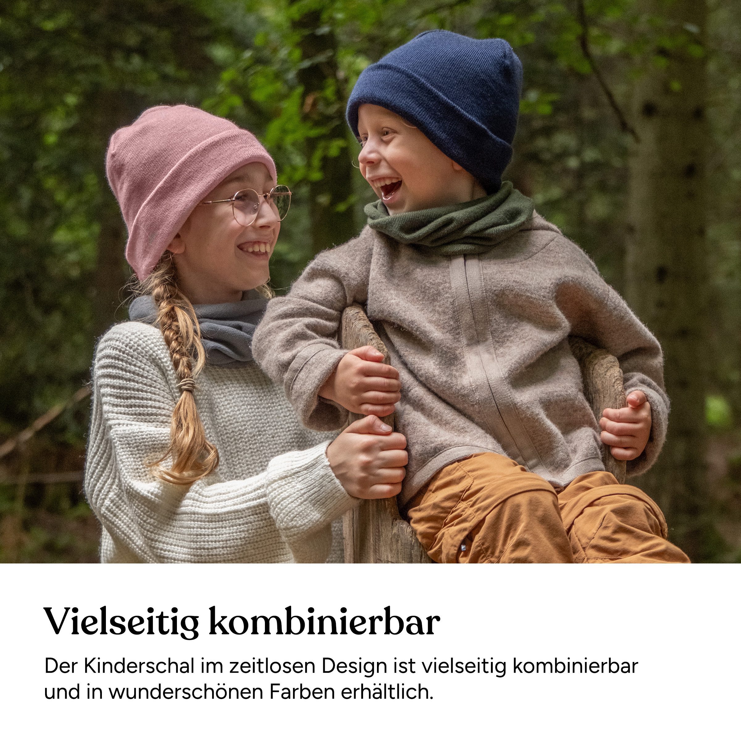 Ehrenkind Strickschal Schlauchschal für Kinder, aus Merino Schurwolle, (Feinstrick), Made in Germany – Bild 2 von 5