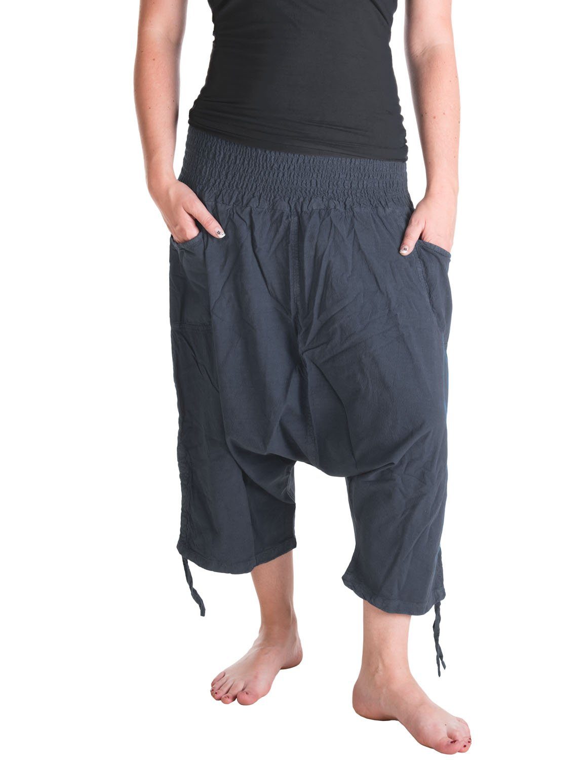 Haremshose Extra Weite Hose Weites Bein Schlupfhose dehnbund
