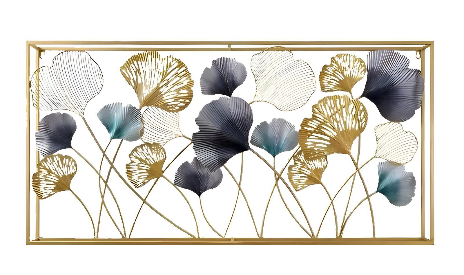Dekoleidenschaft Metallbild 3D Wandbild "Blätter" oder günstig online kaufen