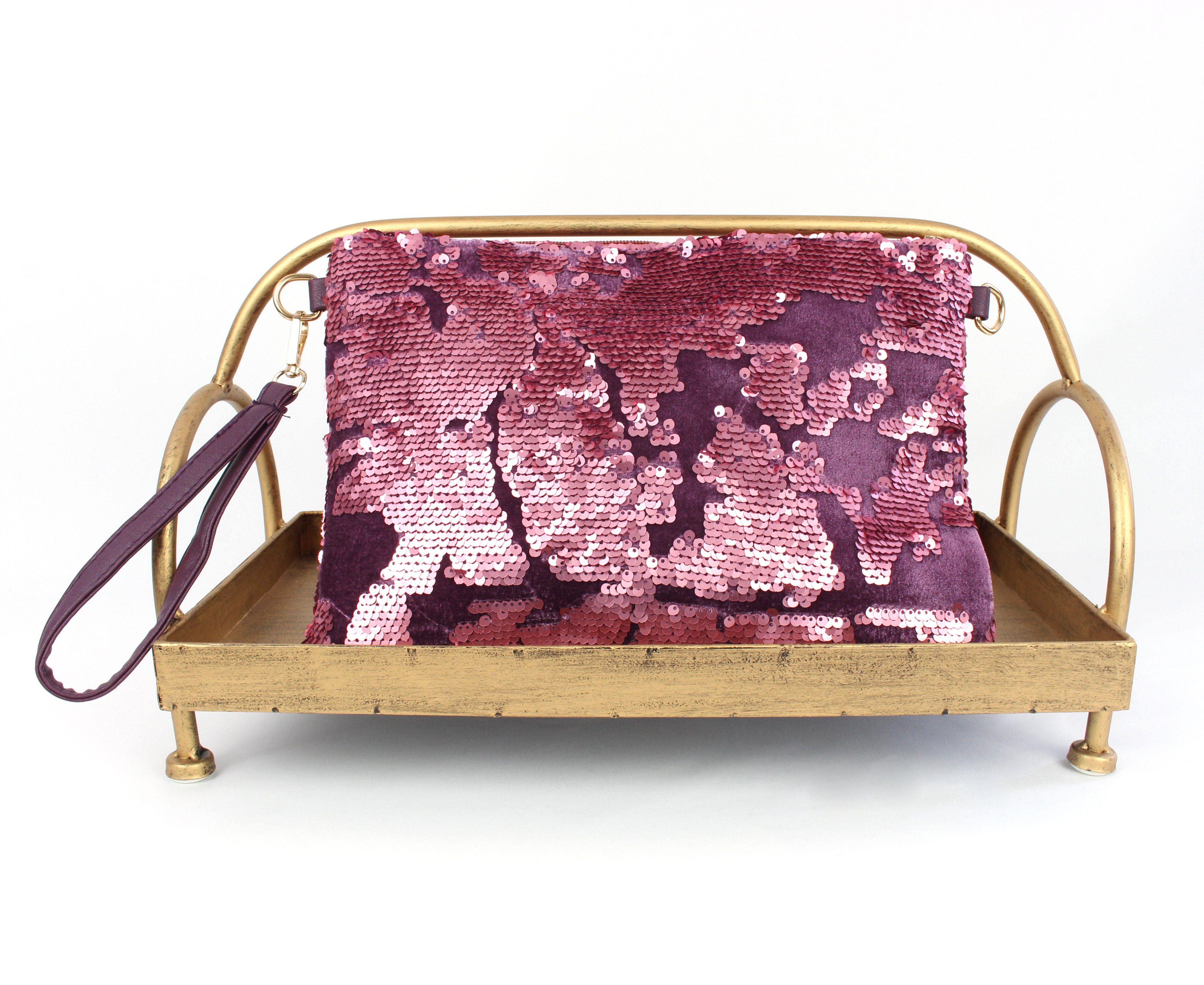 ZEBRO Clutch Pailletten-Clutch günstig online kaufen