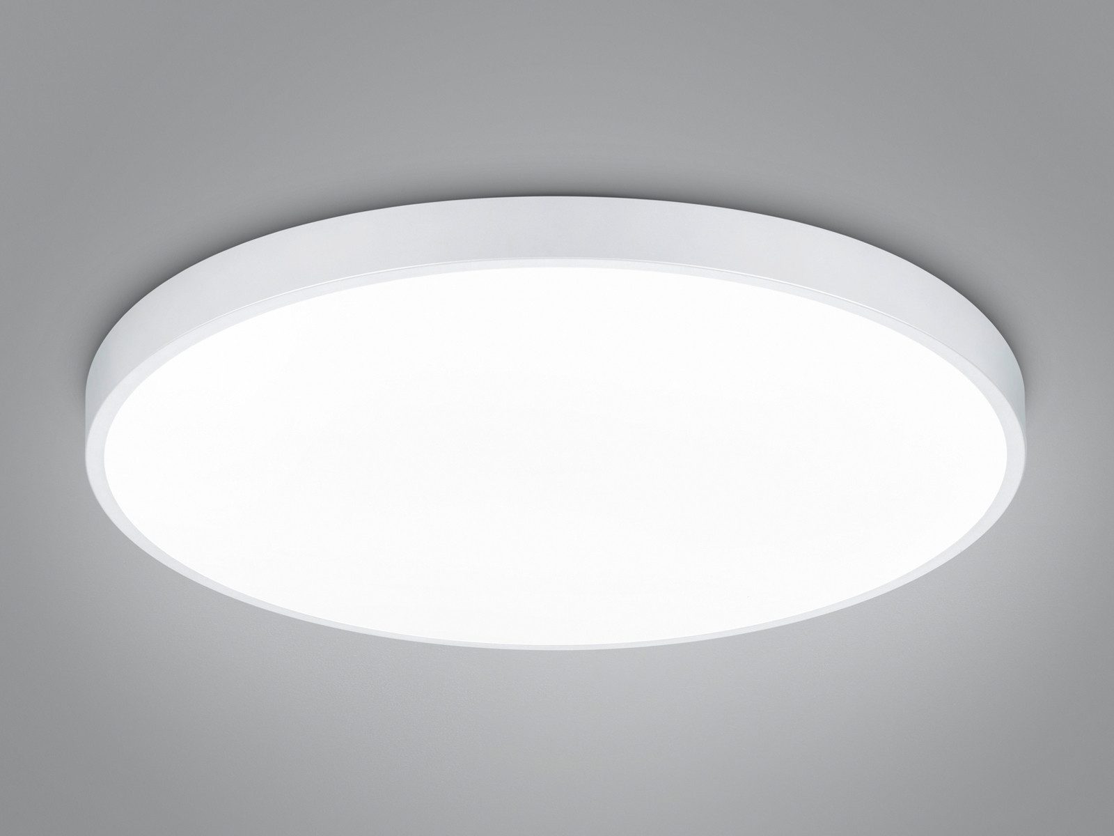 TRIO Leuchten LED Deckenleuchte extra hell mit 12.400 Lumen Ø 75cm, Lichttemperatur einstellbar, LED fest integriert, Warmweiß, Neutralweiß, groß, modern, leuchtstark & flach