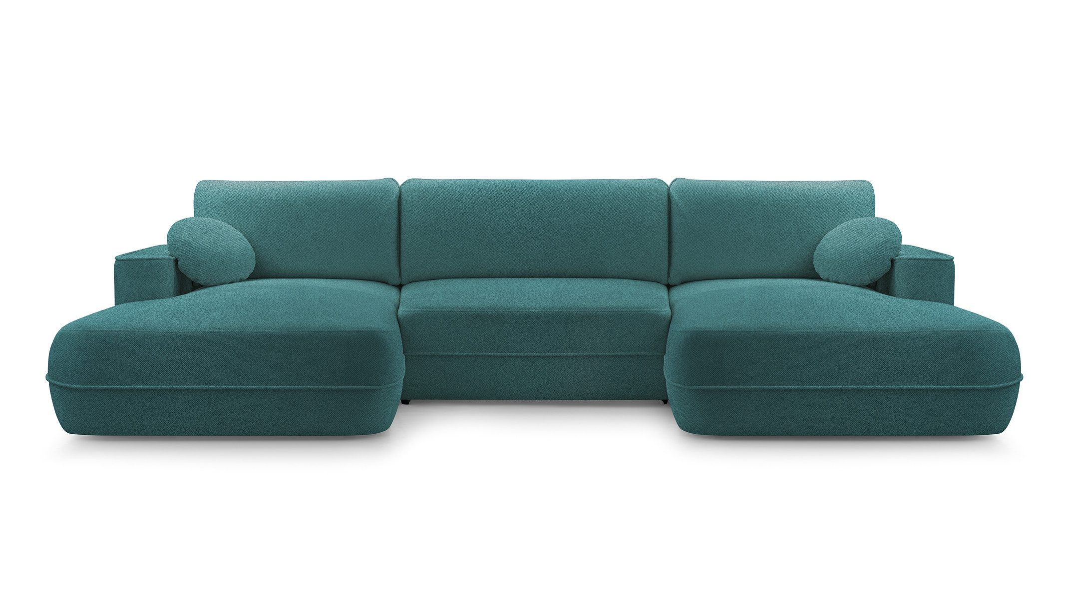 Beautysofa Ecksofa mit Schlaffunktion FIERO U, mit Schlaffunktion, Delphin-Öffnungsmechanismus