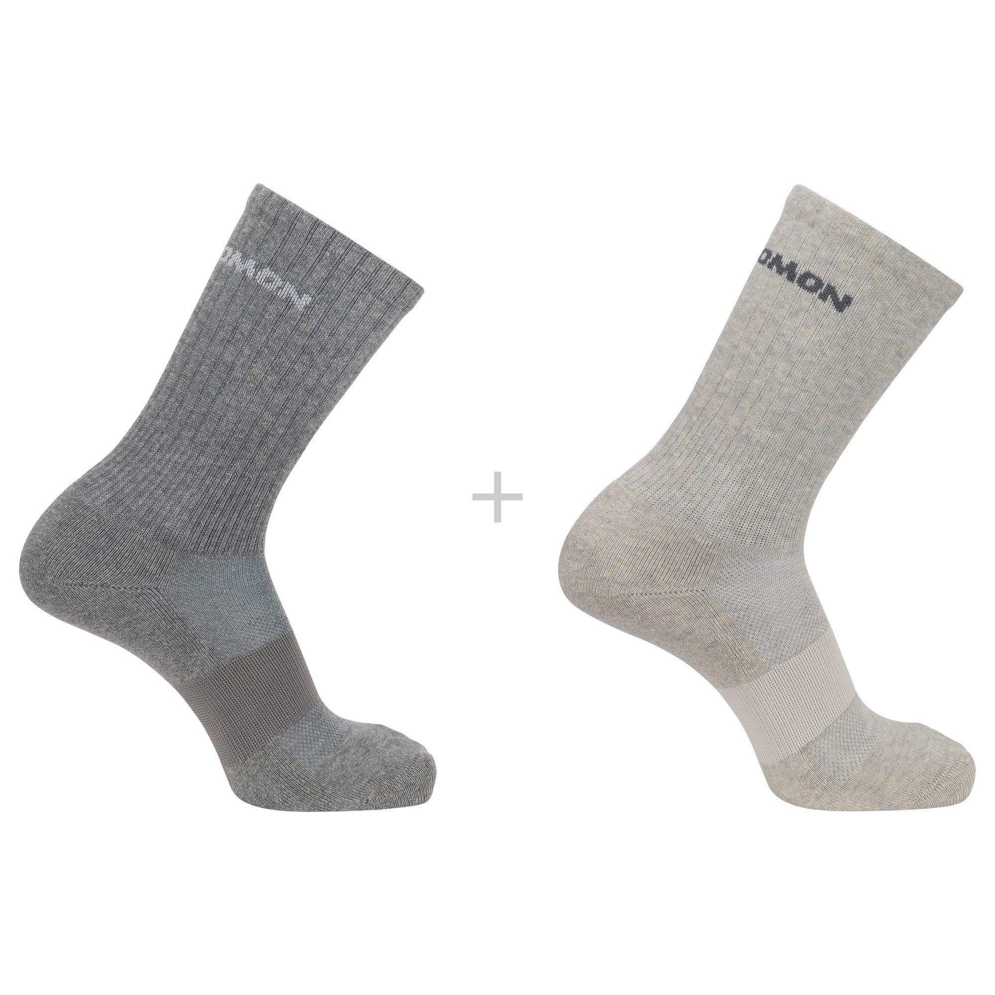 Salomon Sportsocken EVASION CREW 2-PACK für sportive Aktivitäten, mit angenehmem Tragegefühl