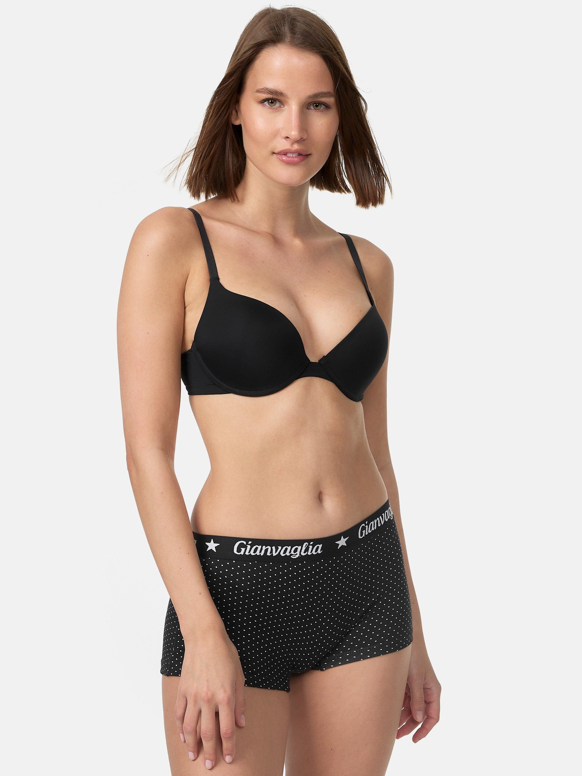TEXEMP Panty 10er Pack Damen Panty Boxershorts Baumwolle Unterhosen Unterwäsche (10-St) 78% Baumwolle - Atmungsaktiv