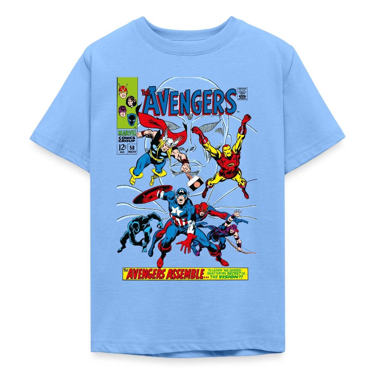 Spreadshirt T-Shirt Avengers Comic Superhelden Assemble Teenager T-Shirt (1-tlg)