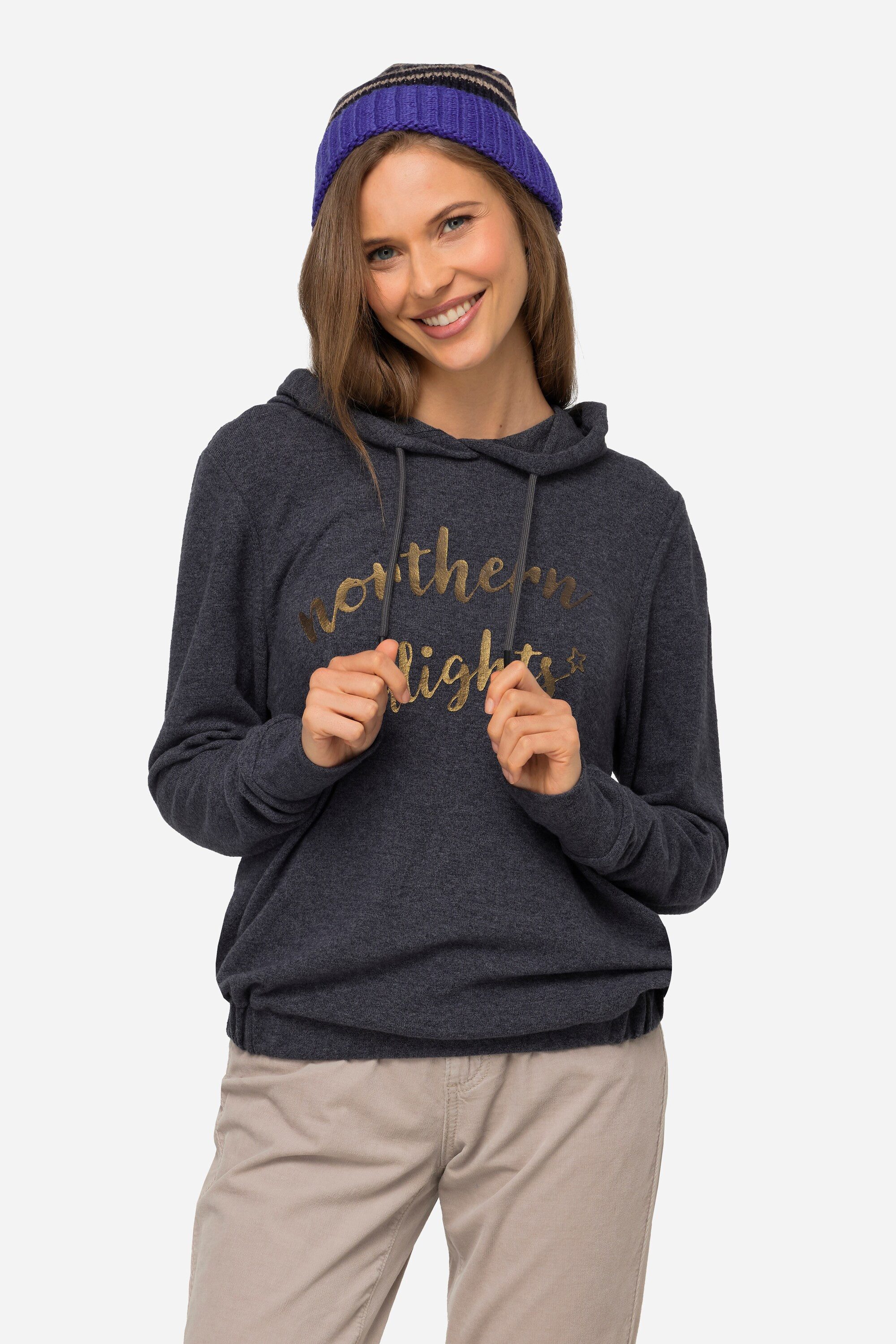 Laurasøn Sweatshirt Hoodie Statement Print Kapuze günstig online kaufen