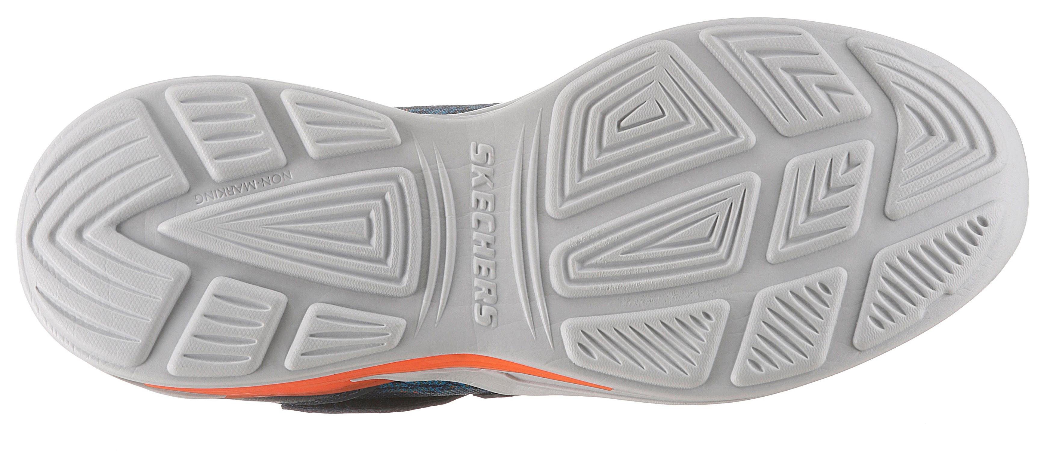 Skechers Kids Blinkschuh Erupters III Sneaker mit und navy-orange Gummiband Klettverschluss