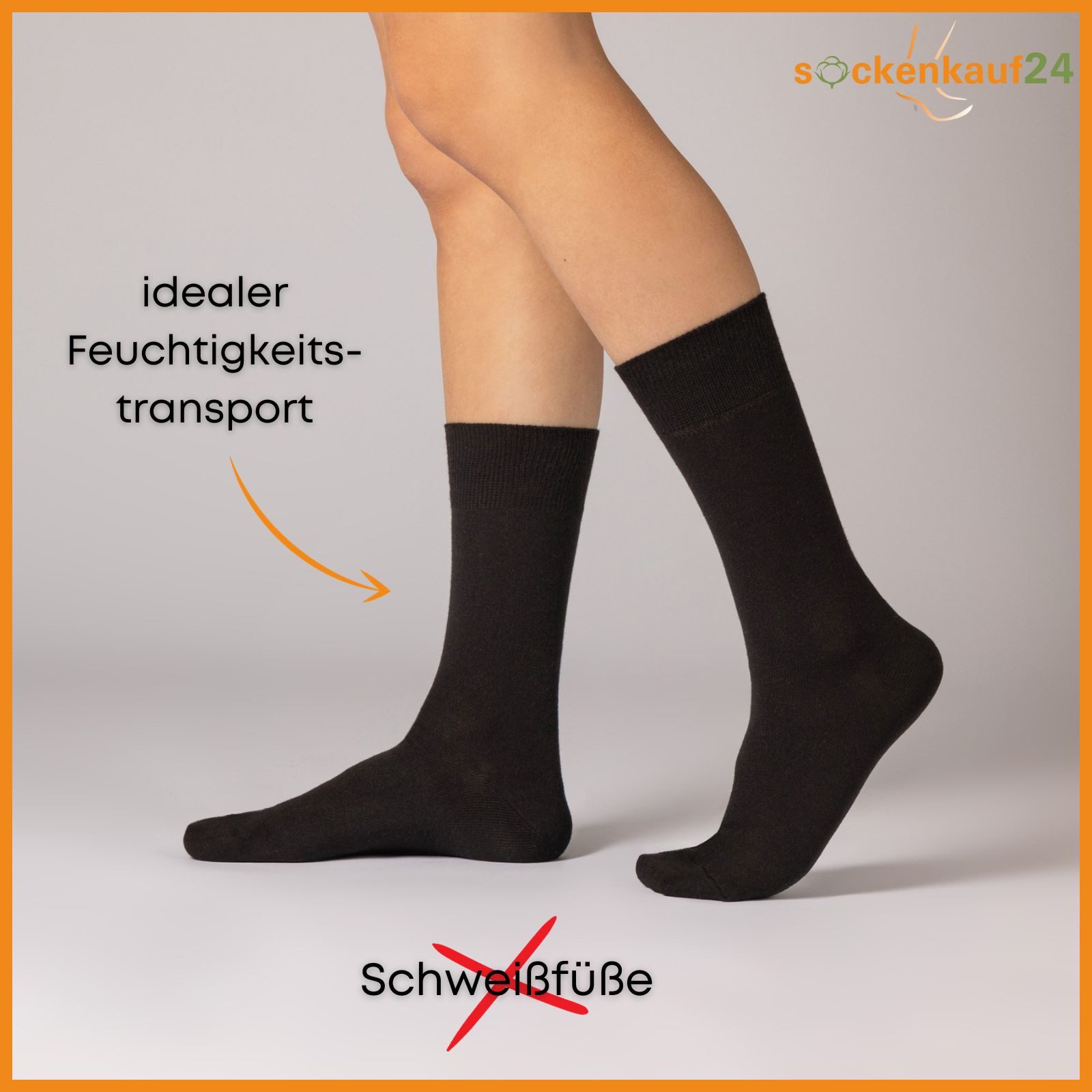 sockenkauf24 Basicsocken 6 oder 12 Paar Socken Damen & Herren Business Socken Baumwolle (Schwarz, 6-Paar, 47-50) Komfortbund atmungsaktiv - Basicline 70203