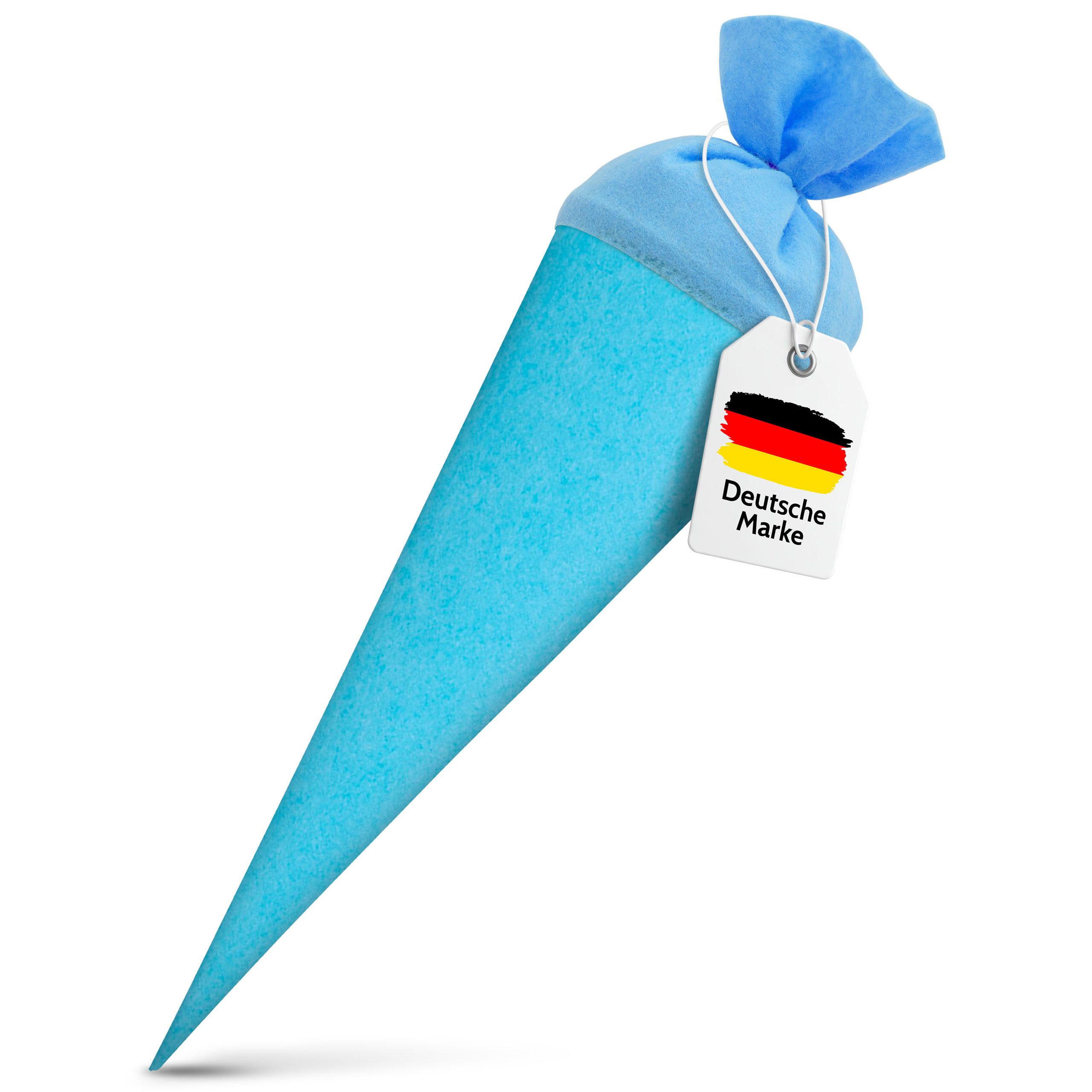 itenga Schultüte itenga Bastelschultüte 70cm rund HELLBLAU