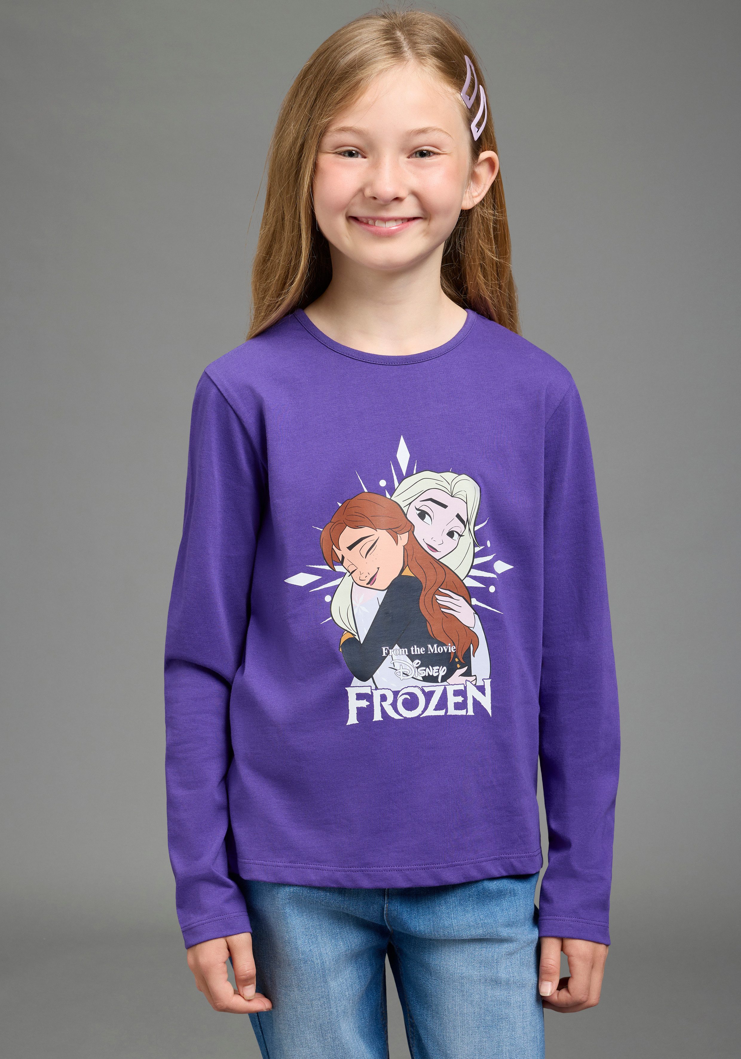 KIDSWORLD Langarmshirt FROZEN Shirt, Disney Basic-Passform, Langarm, bedrucktes Design