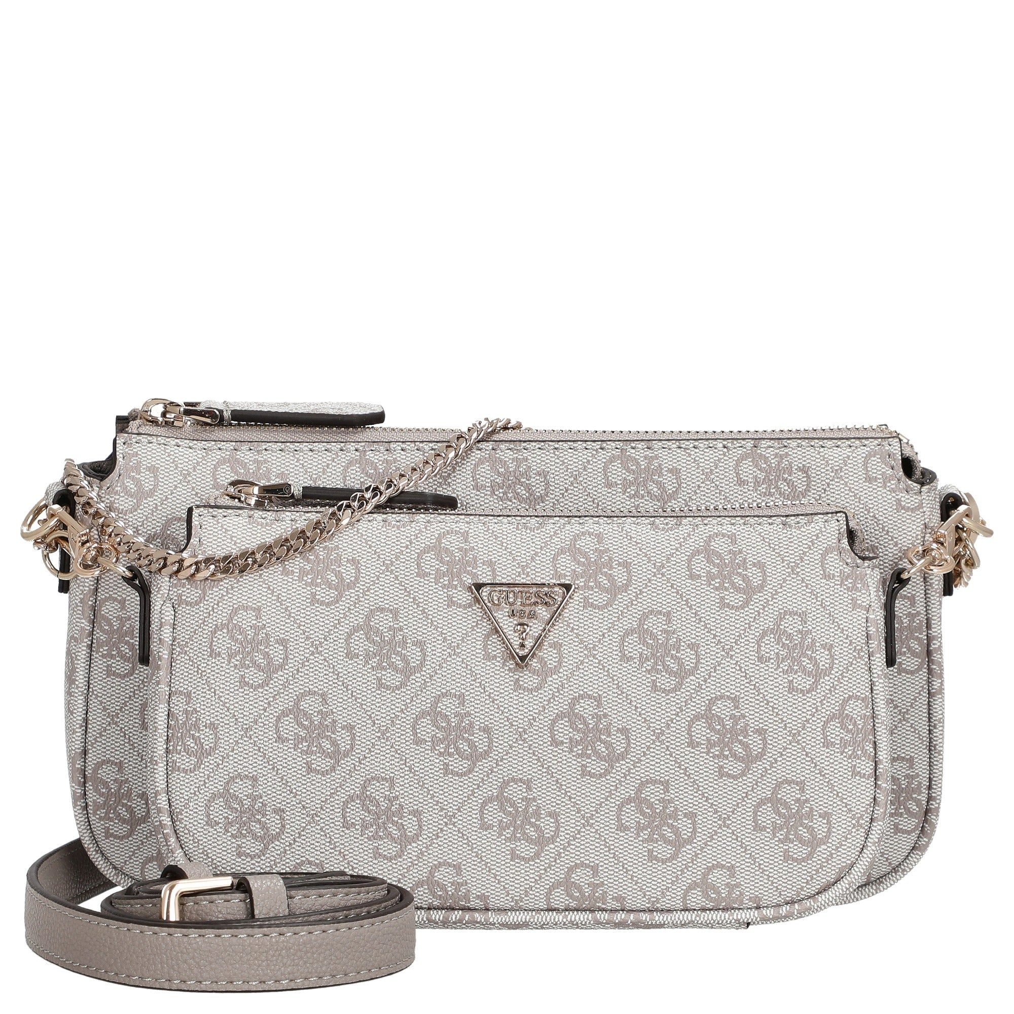 Guess Umhängetasche Noelle II DBL - Umhängetasche 24 cm (dark taupe logo) günstig online kaufen