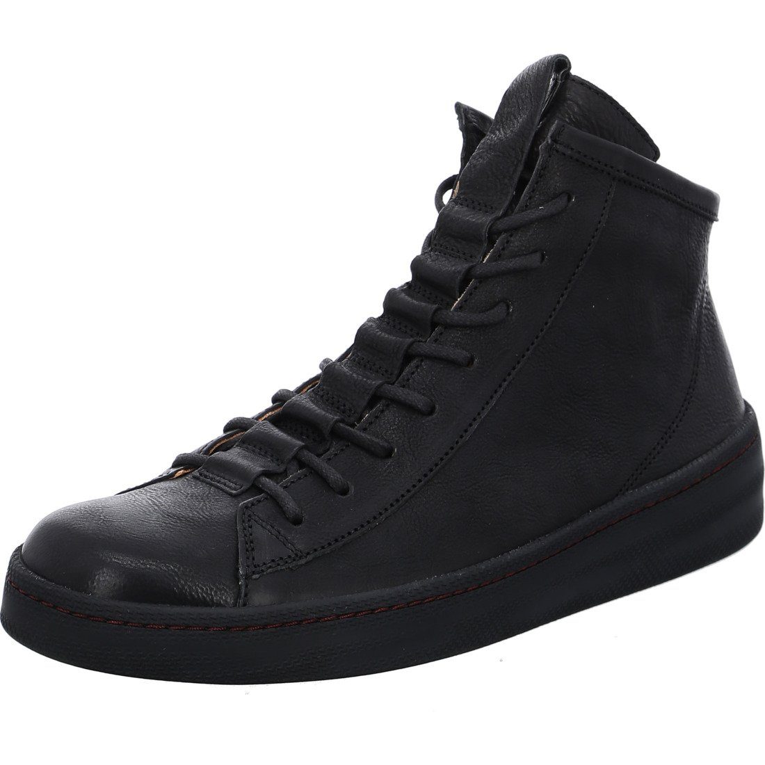 schwarz - Glattleder Sneaker Sneaker Kumi Think! Think! Damen 049985 Schuhe,