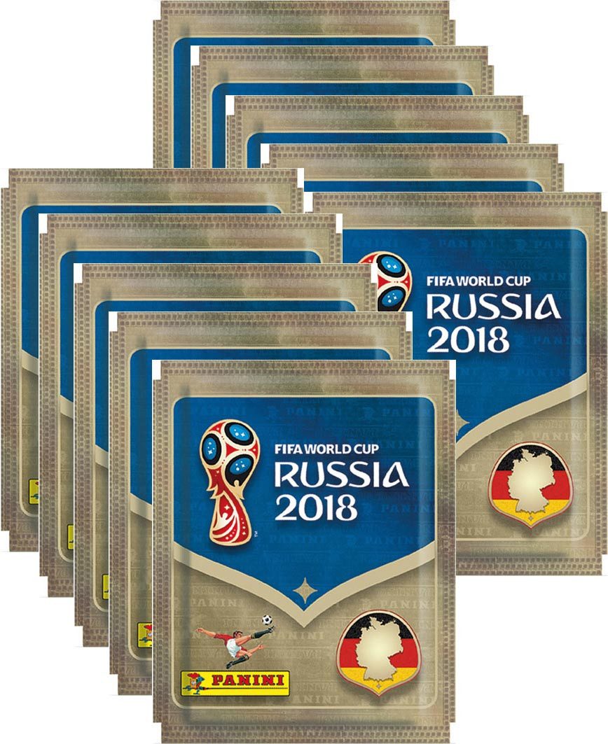 Panini Sammelkarte Panini WM Russia 2018 - Sticker - 10 Tüten