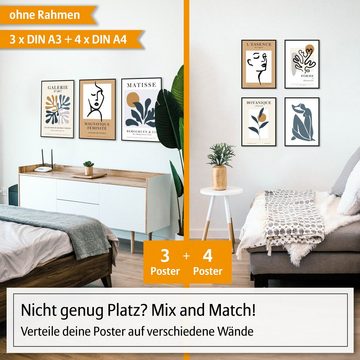 Hyggelig Home Poster, (Set, 7 St), Knickfreie Lieferung Qualitätsdruck Dickes Papier