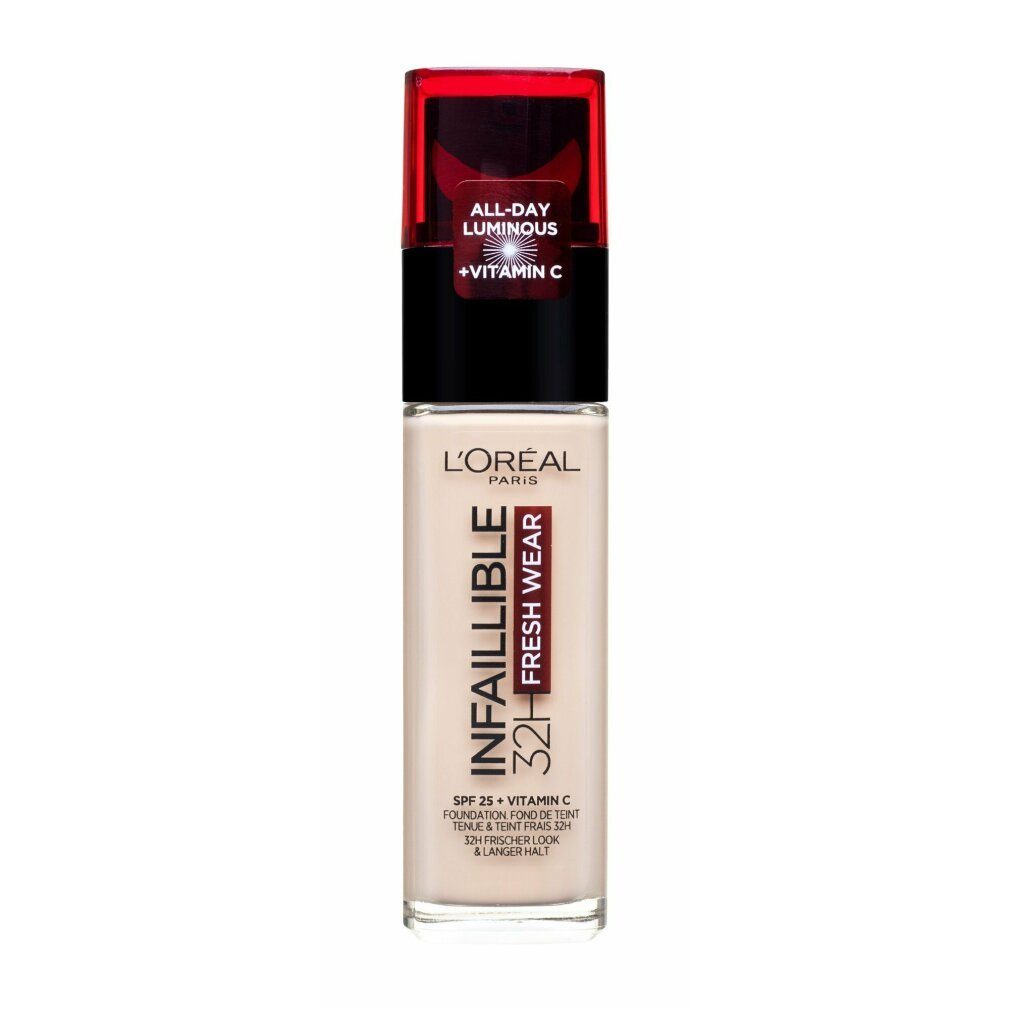 L'Oreal Deutschland Foundation Foundation Infaillible 32h Fresh Wear, 110 Rose Vanilla, LSF 25, 30 ml