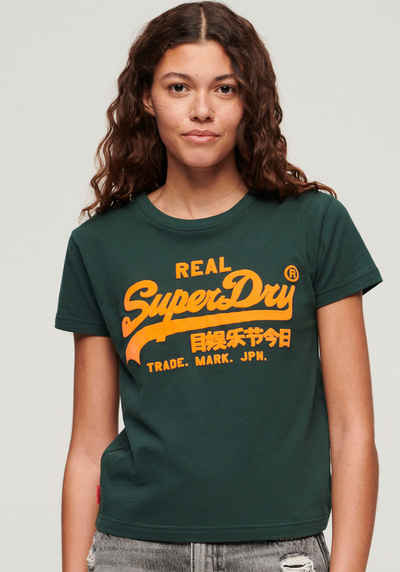 Superdry Kurzarmshirt NEON VL GRAPHIC FITTED TEE