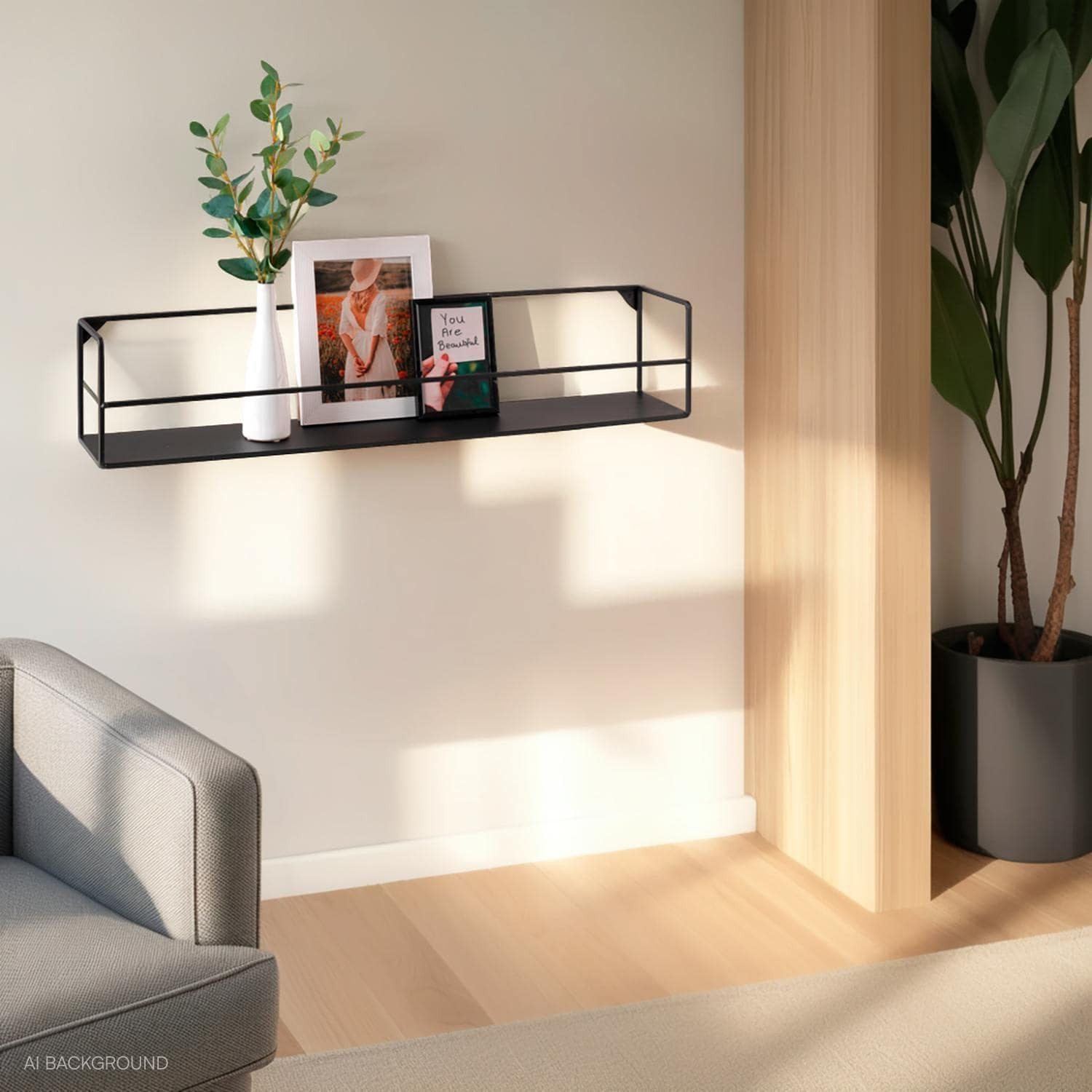 Home4You Wandregal, 83 x 16 cm, günstig online kaufen