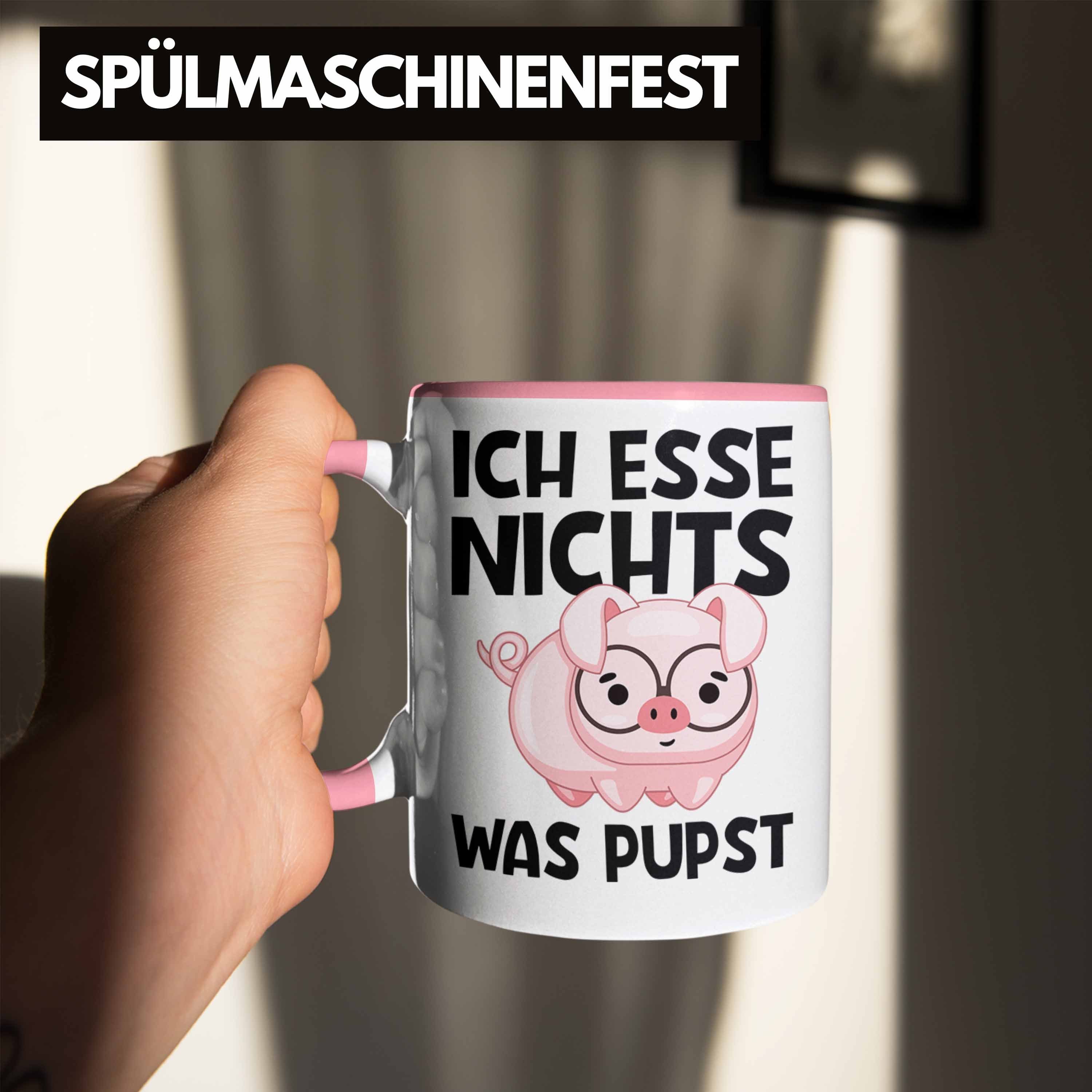 Trendation Tasse Trendation Lustige Tasse Geschenkidee für Rosa oder Vegetarier Geschenkset Geschenkbox Veganer Geschenk Lustig Tasse 