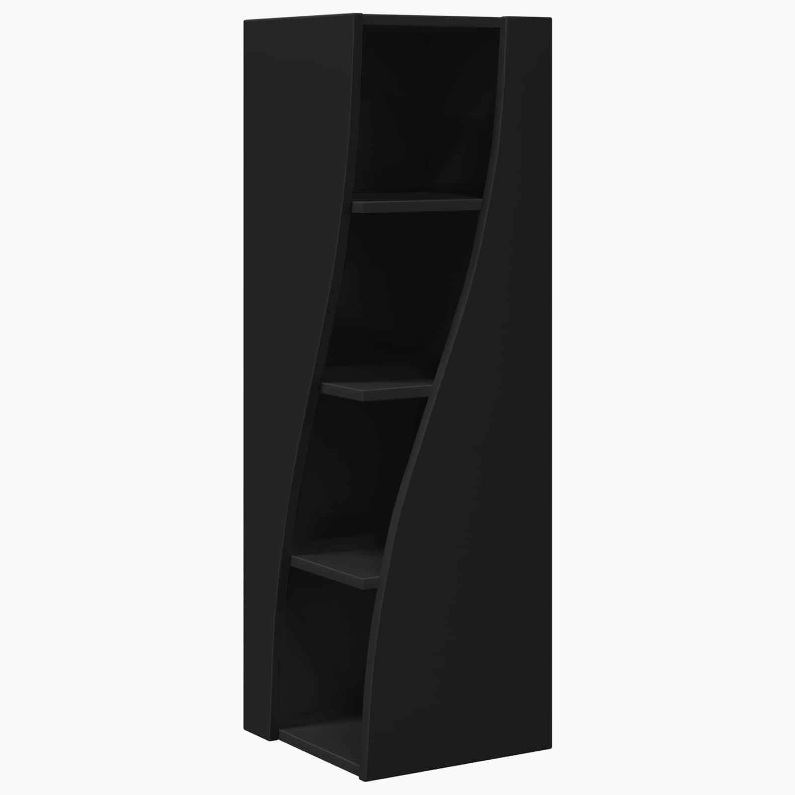 vidaXL Eckschrank Eckschrank 32x32x102cm Holzwerkstoff Schwarz (1-St)
