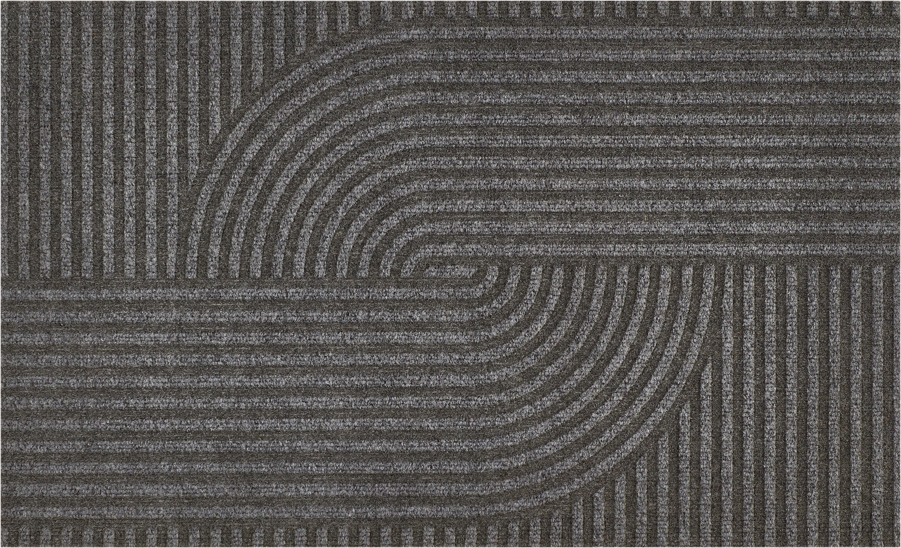 Andiamo Fußmatte Yukon, rechteckig, Höhe: 6 mm, Schmutzfangmatte, modernes Design, robust, waschbar, rutschhemmend