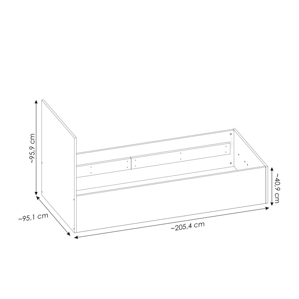 Lomadox Bett FIER-129, Kaschmir, Liegefläche 90x200 günstig online kaufen
