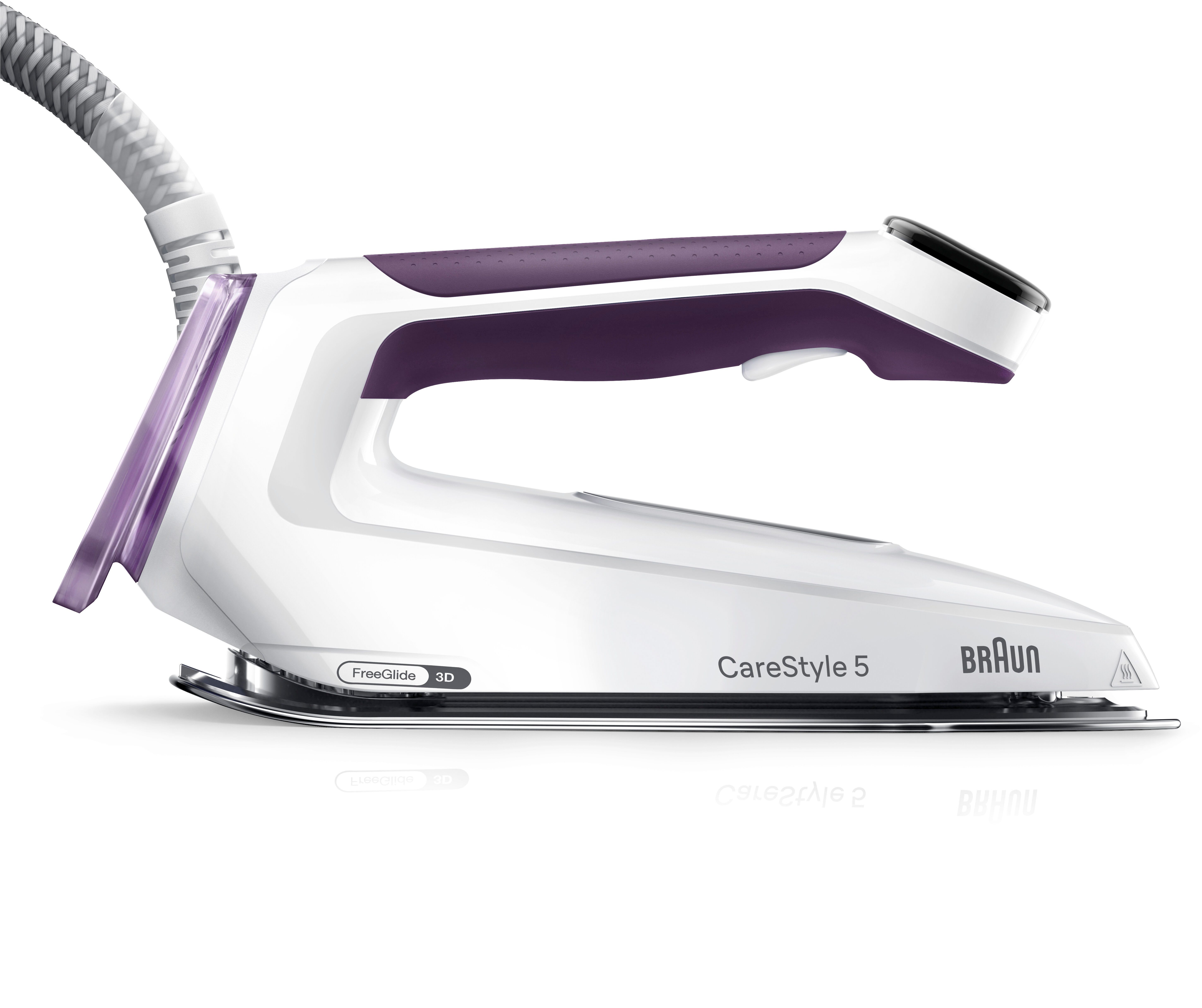 Braun Dampfbügelstation CareStyle 5 IS 5247 VI - 7,5 bar, 500 g Dampfstoß, 2,0 l Wassertank, 2000 ml Wassertank, 145 g Dampfmenge, EloxalPlus Bügelsohle, Ultimate FastClean Entkalkung